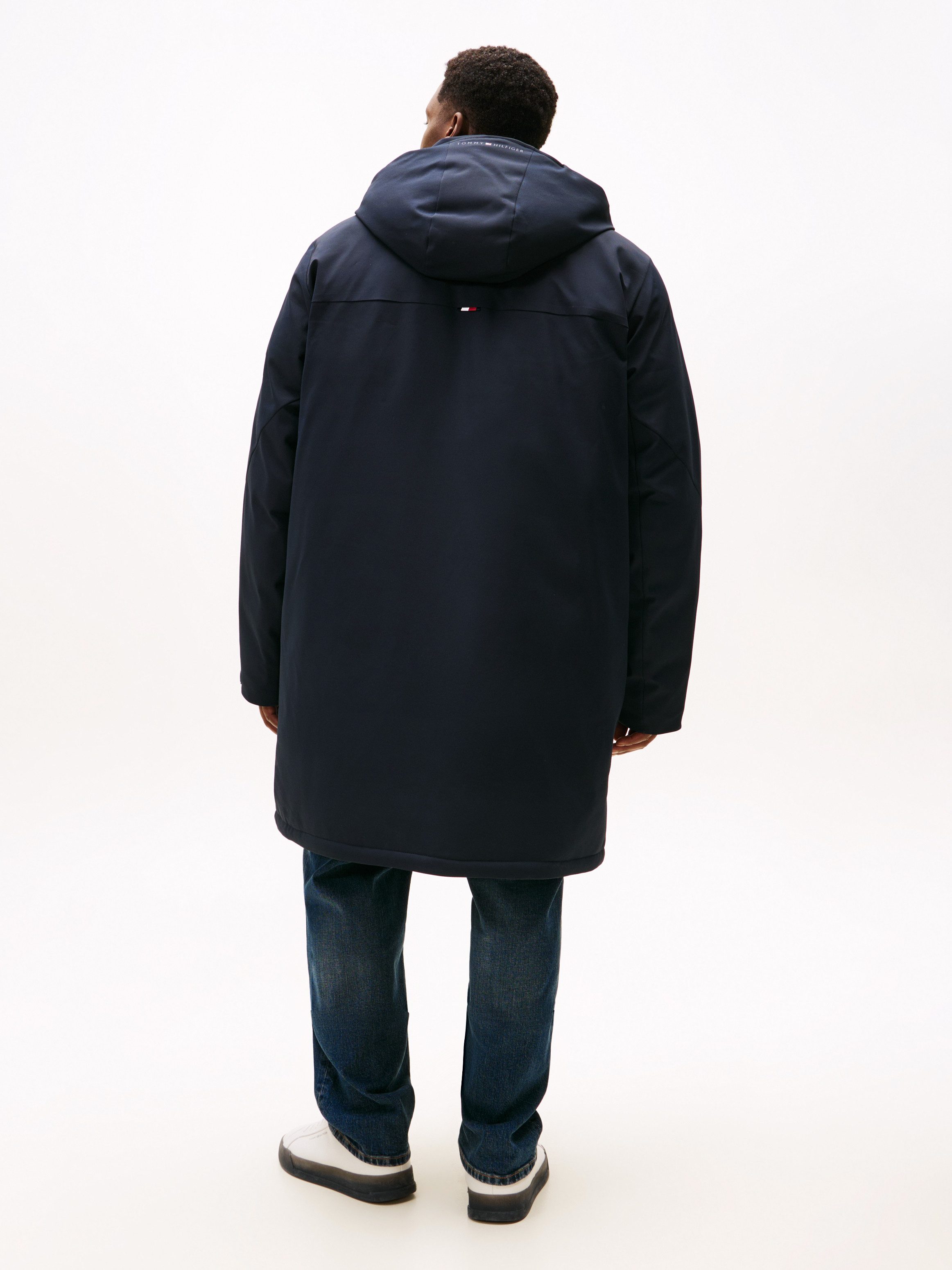 Tommy Hilfiger Big & Tall Funktionsmantel HOODED PARKA Große Größen Tech Winterparka Jacke Wasserabweisend abnehmbare Kapuze