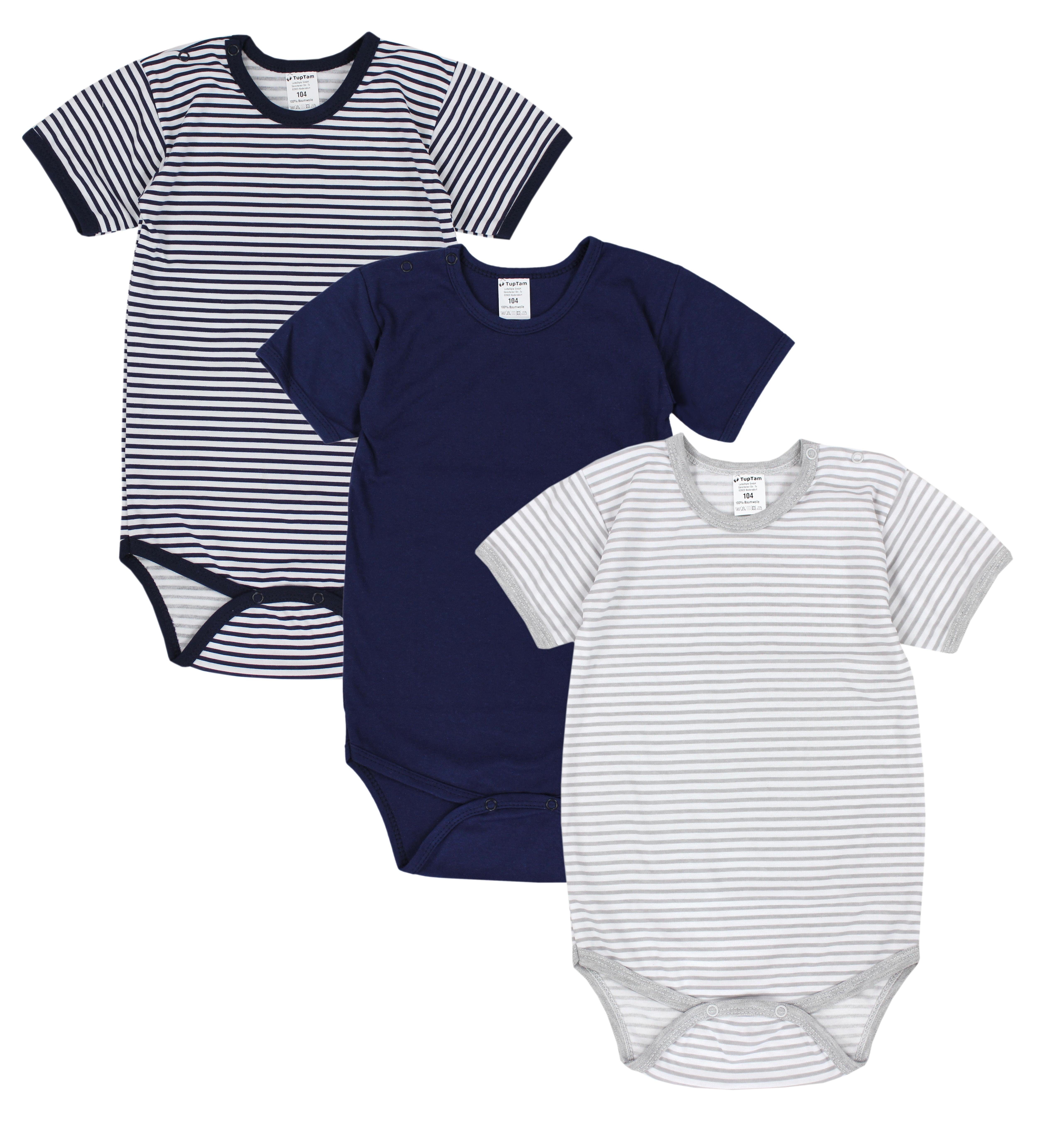 Unisex Kurzarmbody 1 Baumwolle Set Body Kinder TupTam TupTam Farbenmix 3er Kurzarm