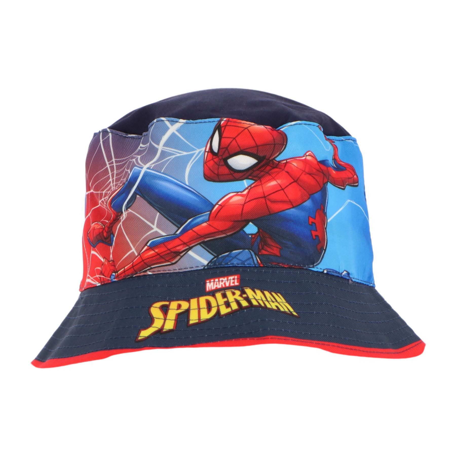 Spiderman Fischerhut Spider-Man Anglerhut Kinder Sonnenhut Marvel Bucket Hat