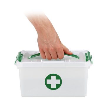 relaxdays Erste-Hilfe-Koffer Medizinbox aus Kunststoff