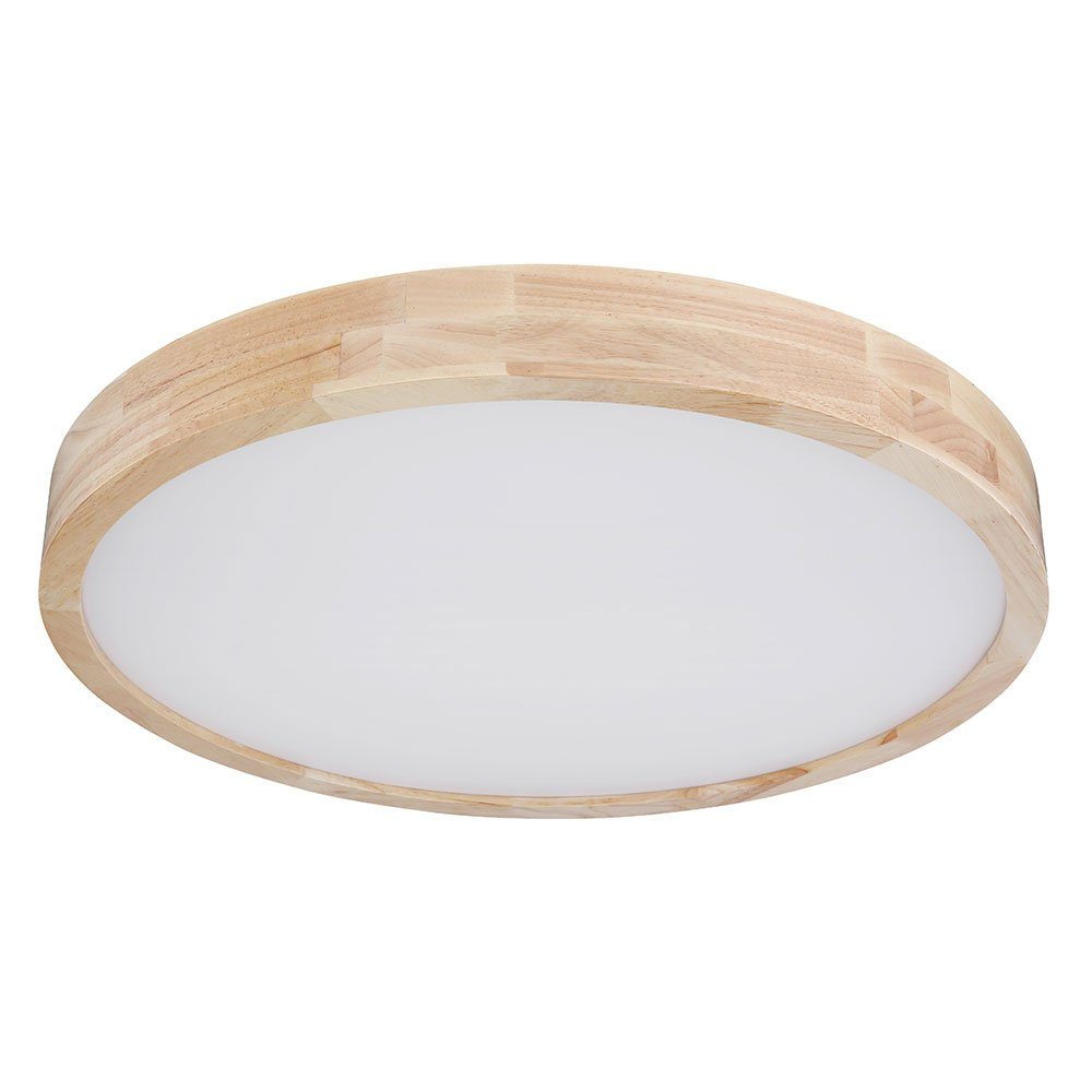 Fernbedienung LED Neutralweiß, Kaltweiß, Tageslichtleuchte Holz Warmweiß, etc-shop Deckenleuchte, Deckenleuchte