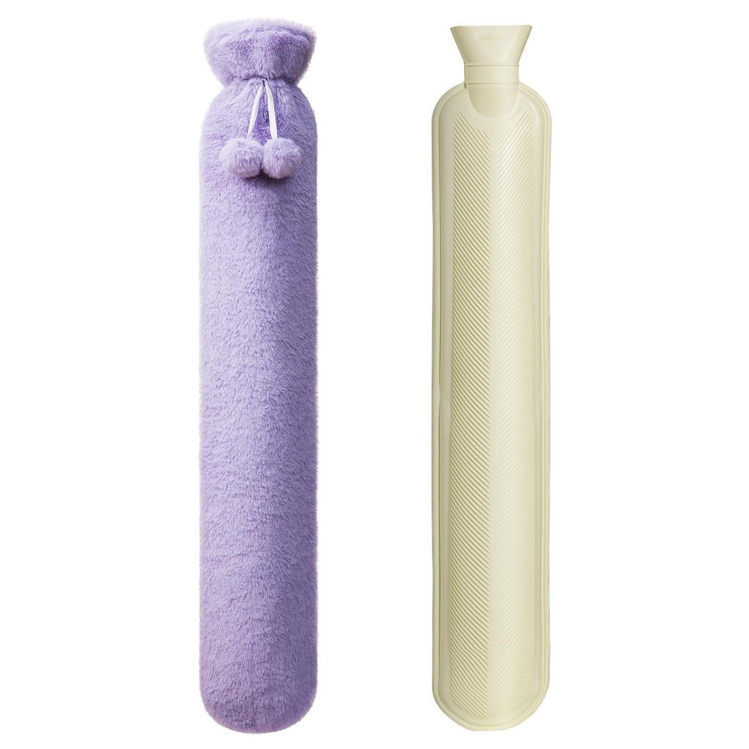 LuxusKollektion Wärmflasche Wärmflasche 2 Liter Lila