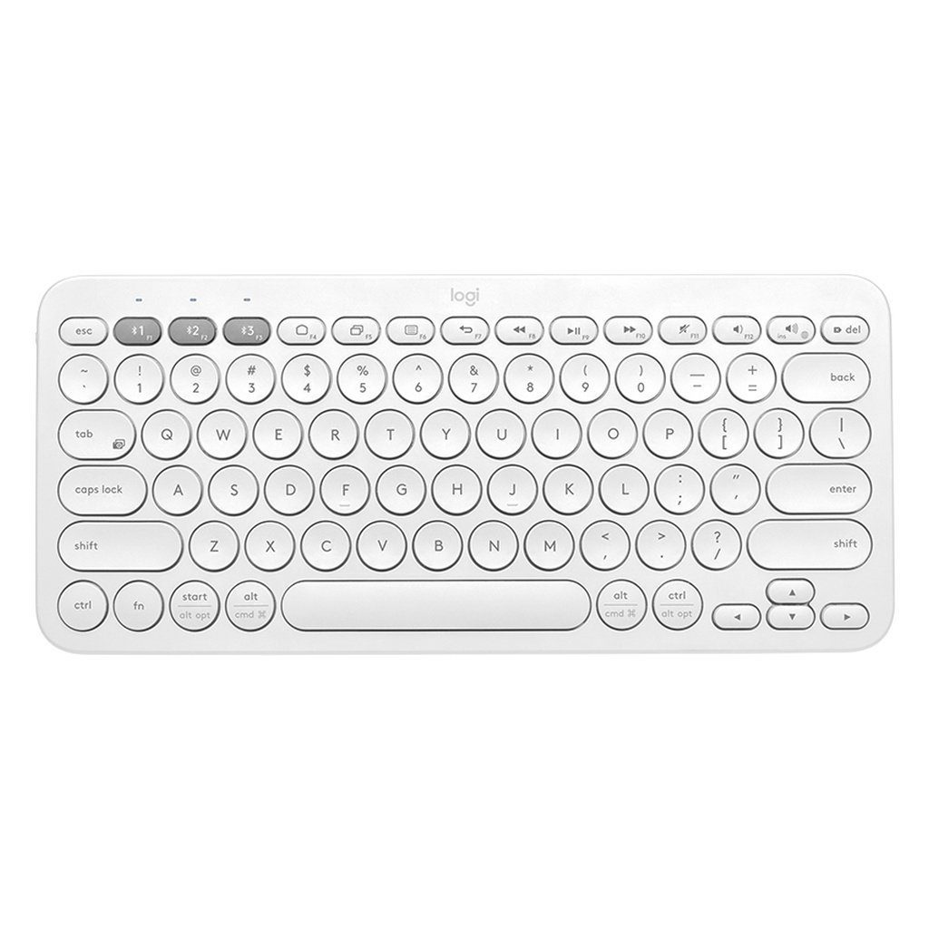 Logitech K380 Multi-Device Bluetooth® Keyboard Tastatur QWERTZ Deutsch Weiß Tastatur