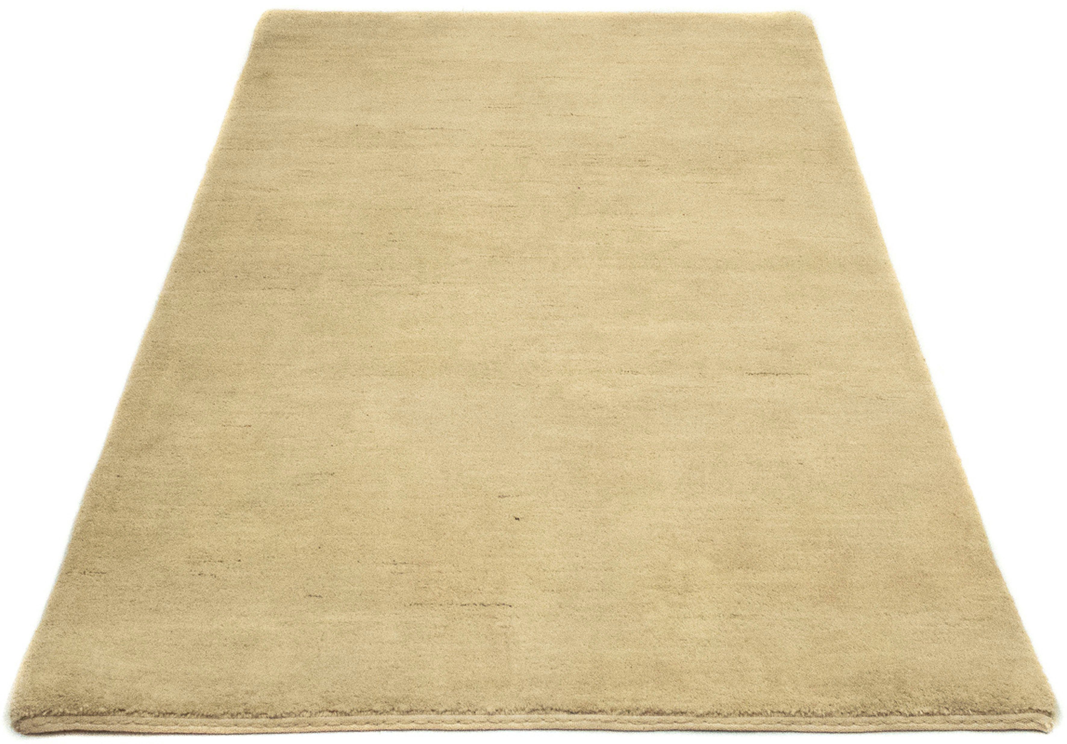 Wollteppich Gabbeh - Indus - 174 x 102 cm - beige, morgenland, rechteckig, Höhe: 18 mm, Wohnzimmer, Handgeknüpft, Einzelstück mit Zertifikat