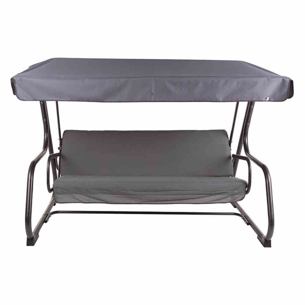 Gartentrends Hollywoodschaukel Parma, 4-Sitzer, in anthrazit - 209x171x132 (BxHxT)