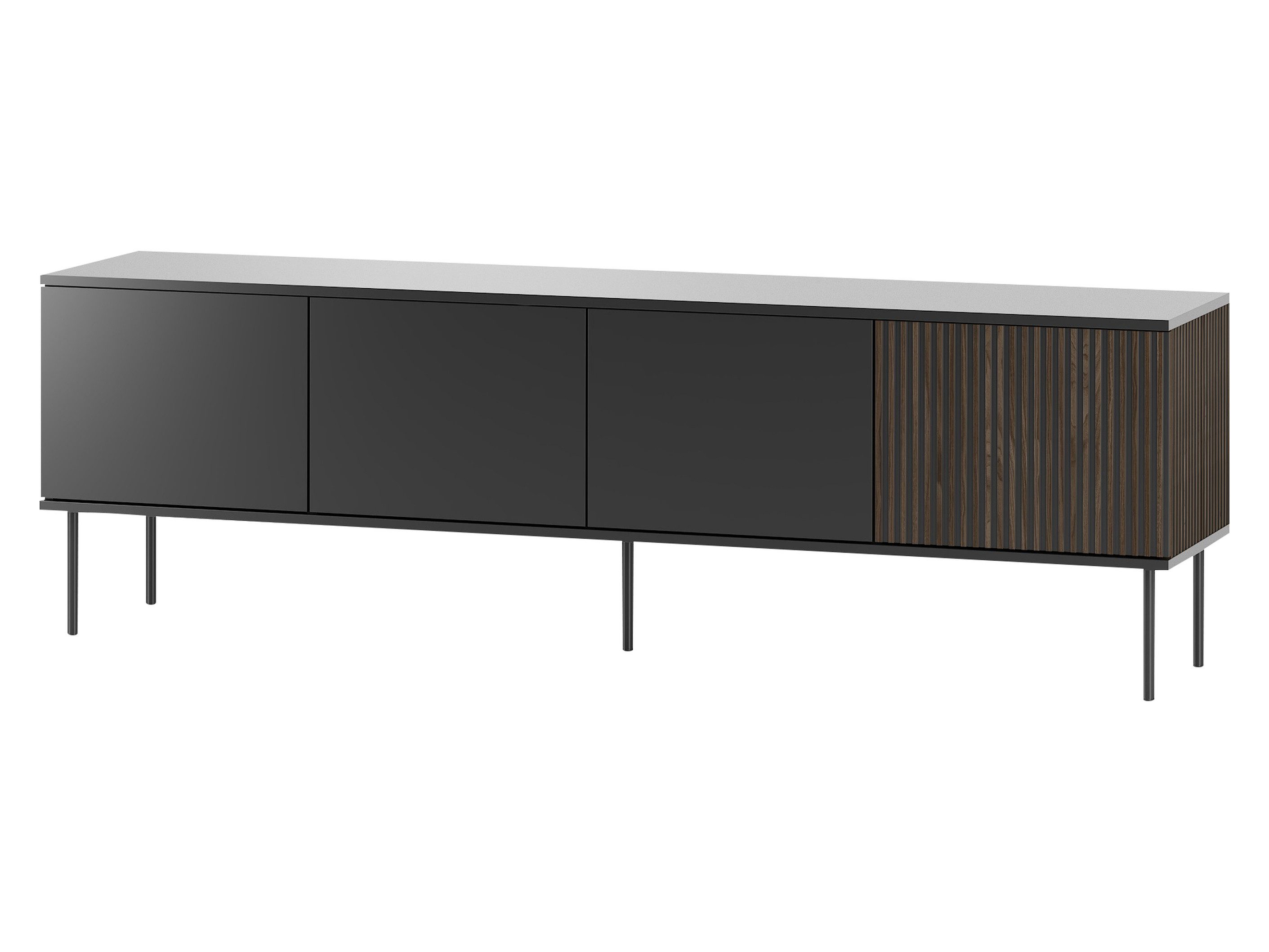 MIRJAN24 TV-Schrank 180 4D Notte 07 (mit vier Drehtüren) 182x39x57 cm