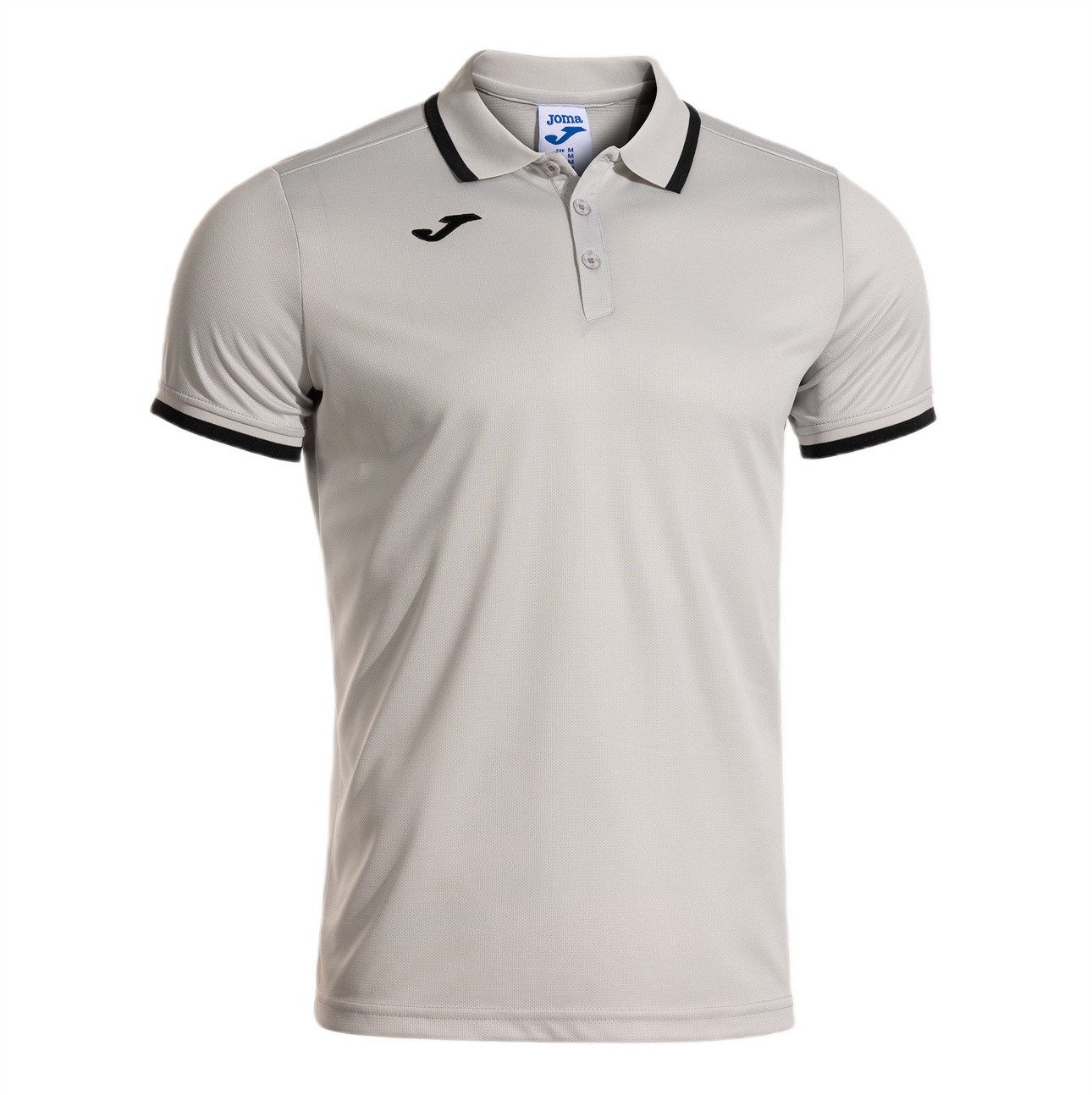 Joma Poloshirt Combi Premium (komfortable Passform, atmungsaktiv) grau Herren