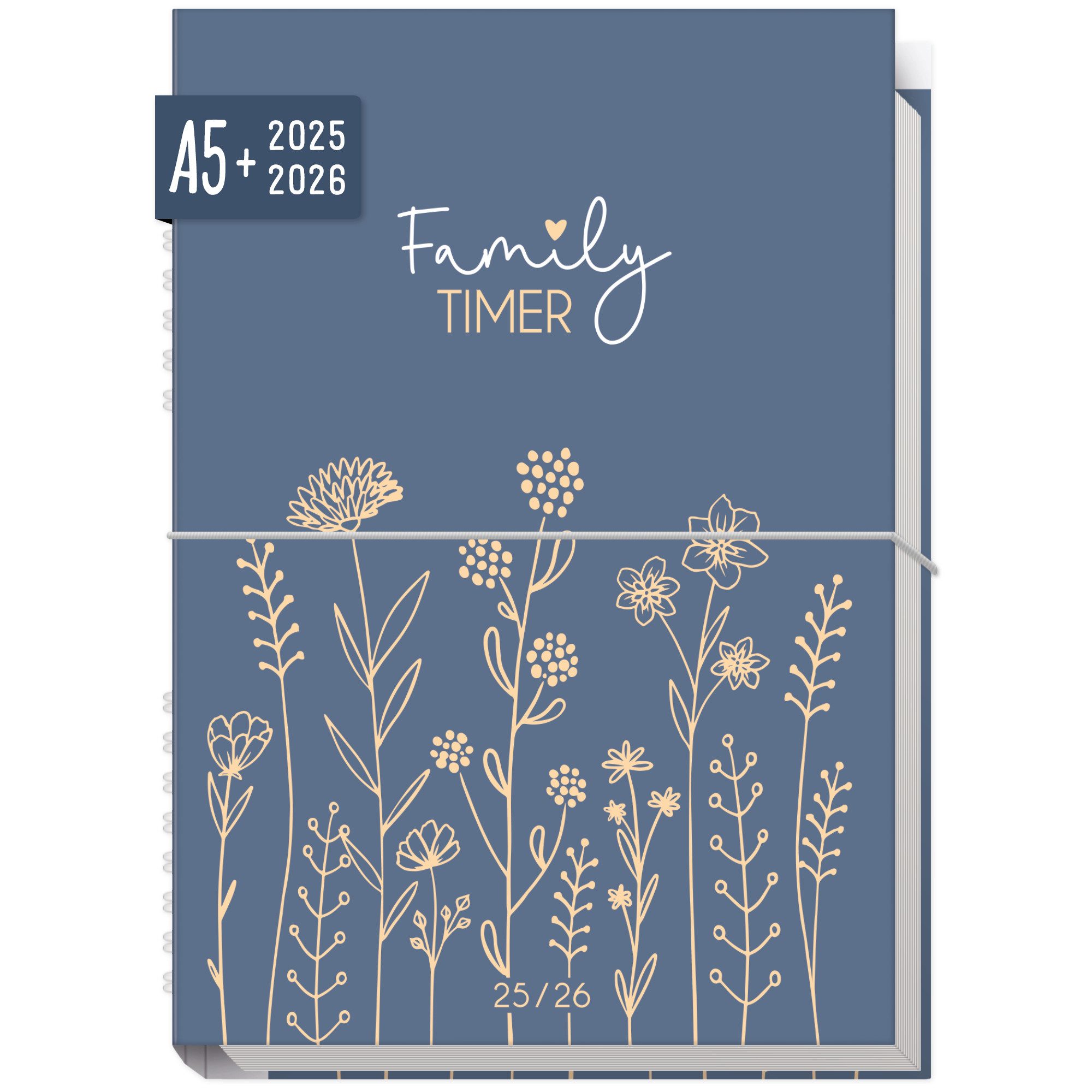 Häfft Семейный календарь Family-Timer 2025/2026 / A5 / 18 Monate