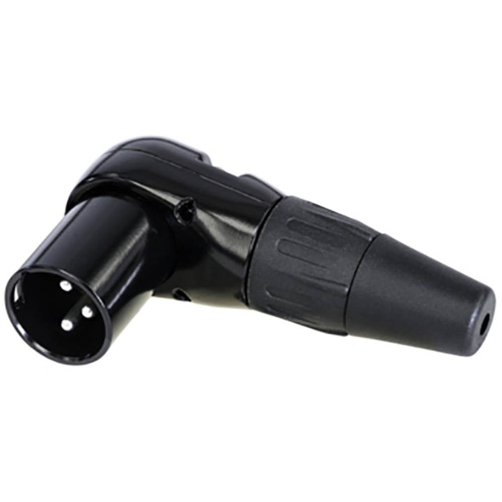 3-polige Winkelkabelstecker, verchromtes Gehäuse Audio- & Video-Adapter