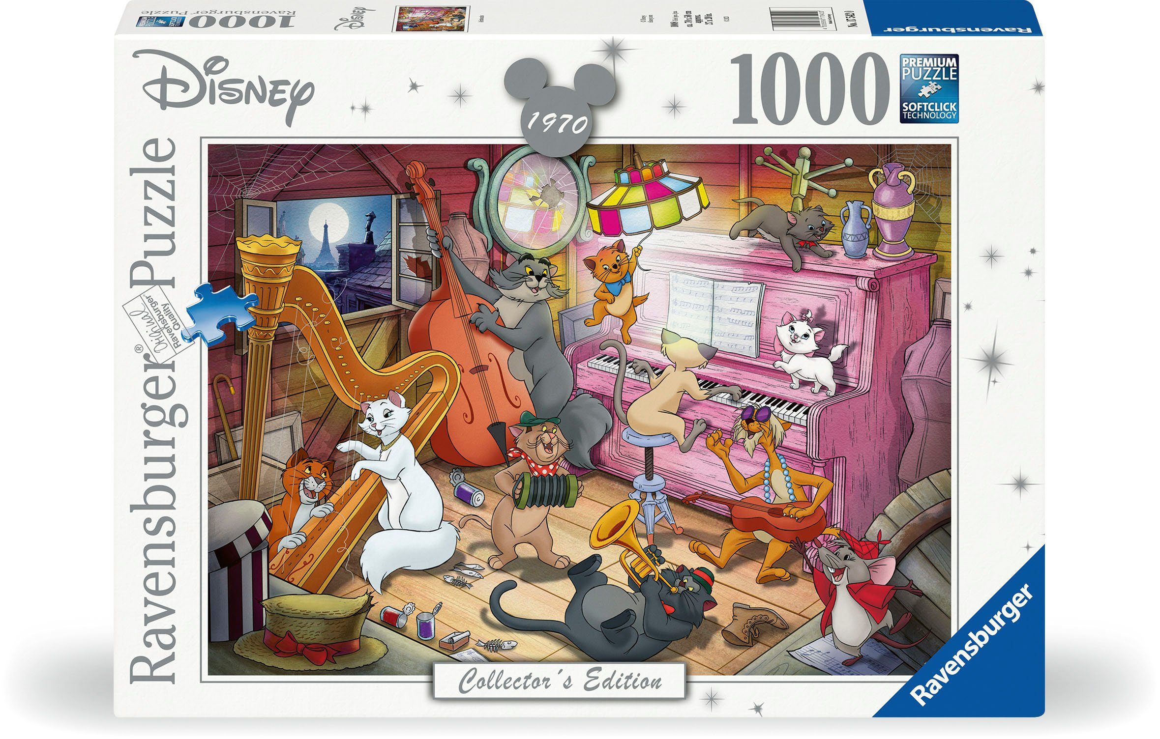 1000 - Disney, FSC® Puzzle - schützt Puzzleteile, Wald Ravensburger Germany; Made weltweit in Aristocats,