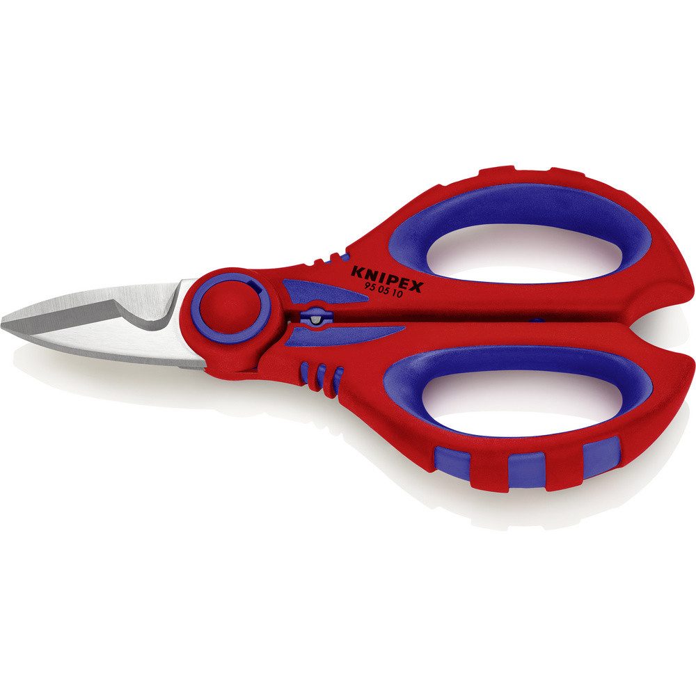 Knipex Elektrikerschere Knipex KNIPEX 95 05 10 SB Elektrikerscheren mit Mehrkomponenten-Hüllen