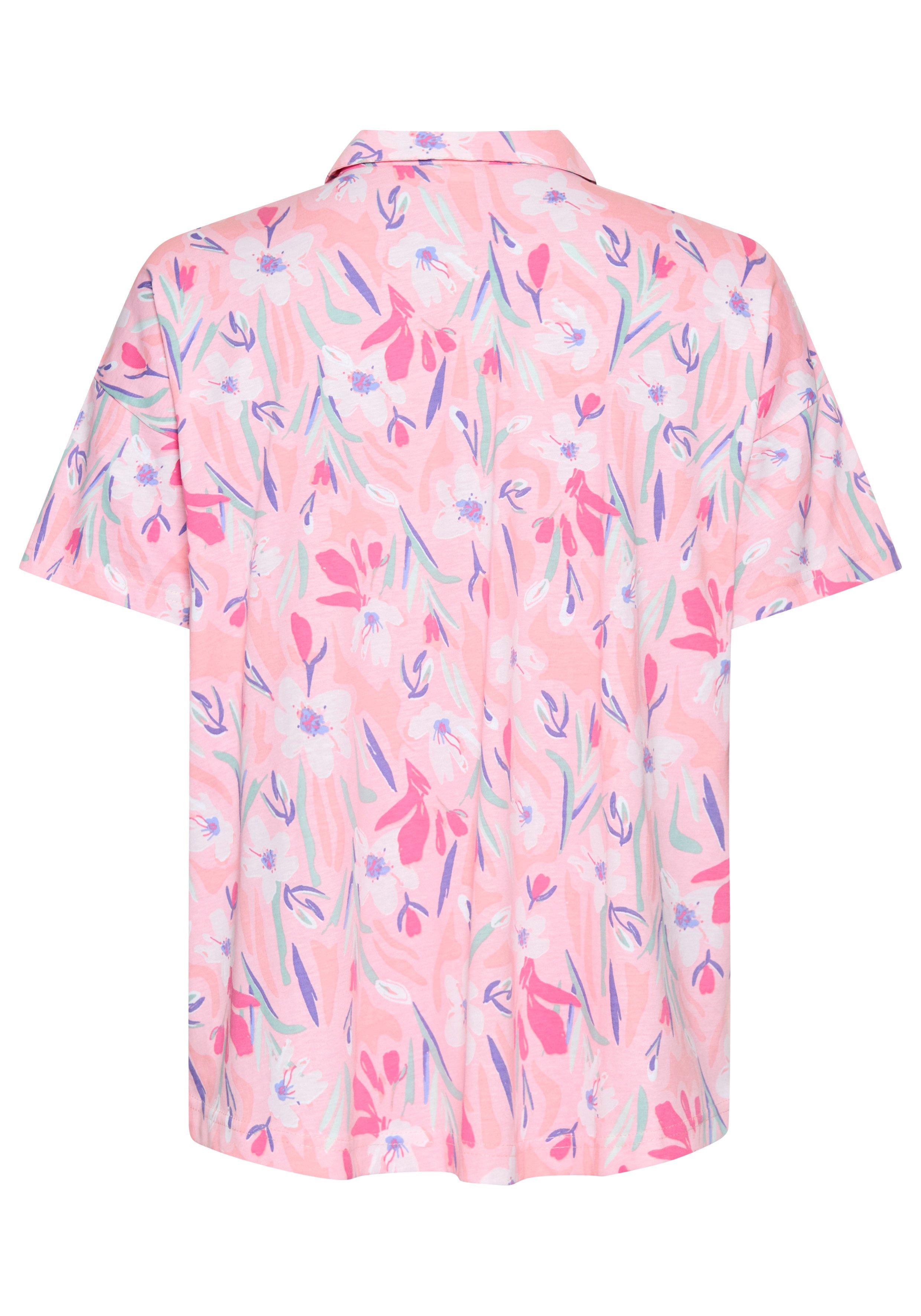 Vivance Dreams Pyjamaoberteil mit schönem Blumendruck