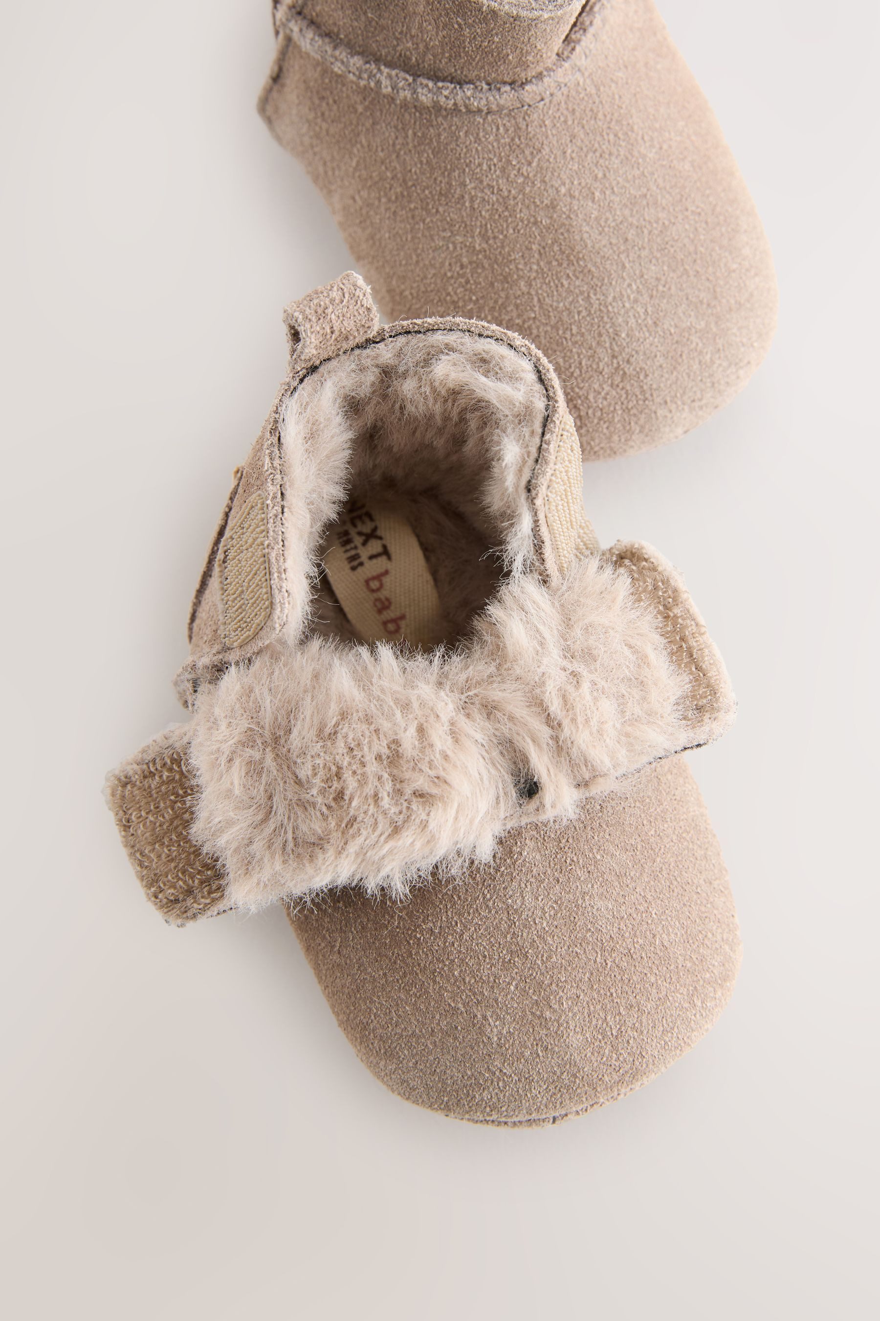 Next Baby Veloursleder-Schlupfstiefel Babystiefel – Bild 4 von 5