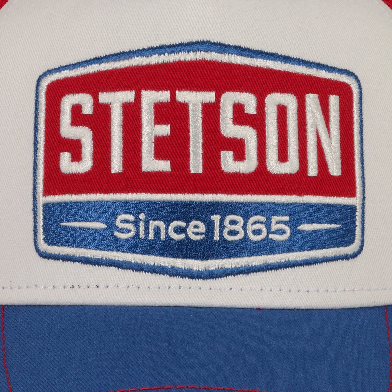 Stetson blau-rot Trucker Basecap Snapback Cap (1-St)