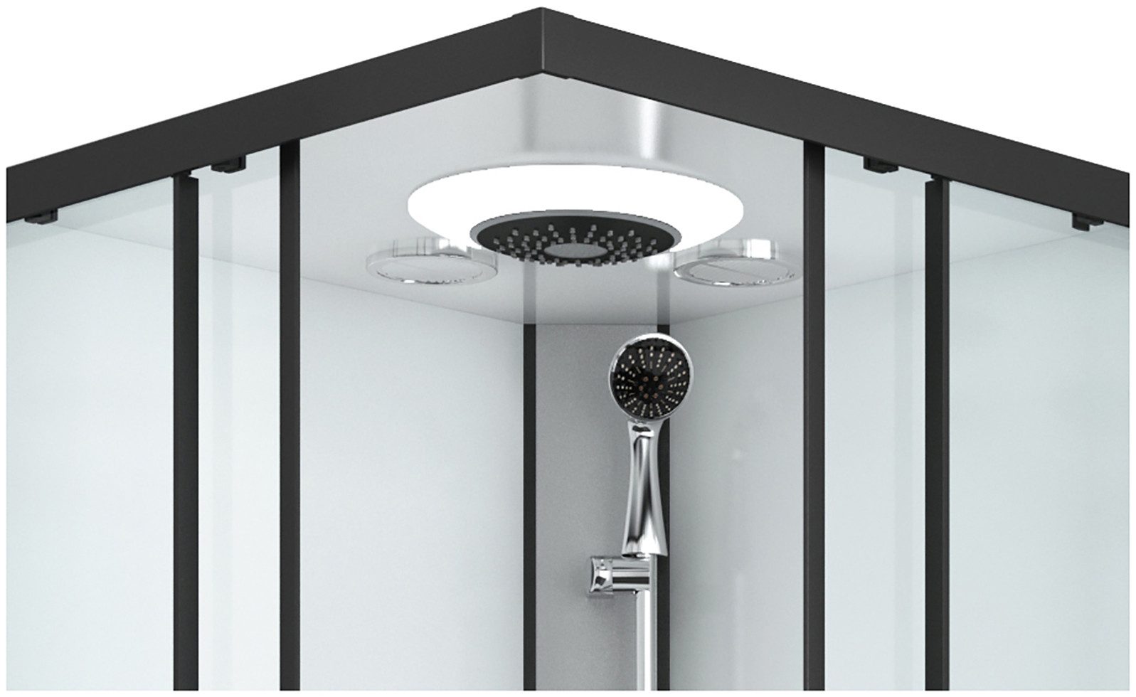 Sanotechnik Komplettdusche MIAMI, BxT: 90x90 cm, Sicherheitsglas, LxBxH: 90x90x215cm