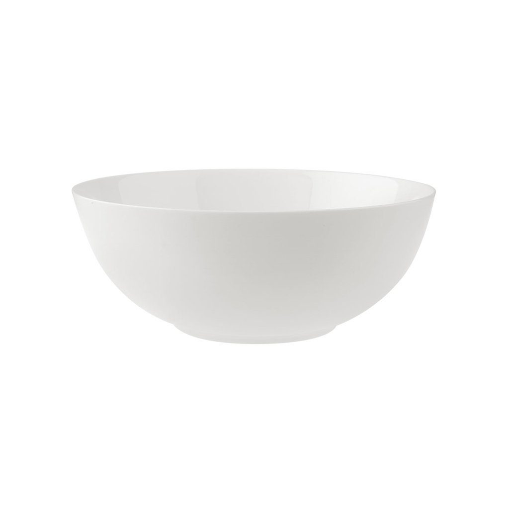 Villeroy & Boch Salatschüssel Royal runde Schüssel 23 cm, Porzellan, (1-tlg), Premium Bone Porcelain, mikrow.- & spülm.sicher, Made in Germany