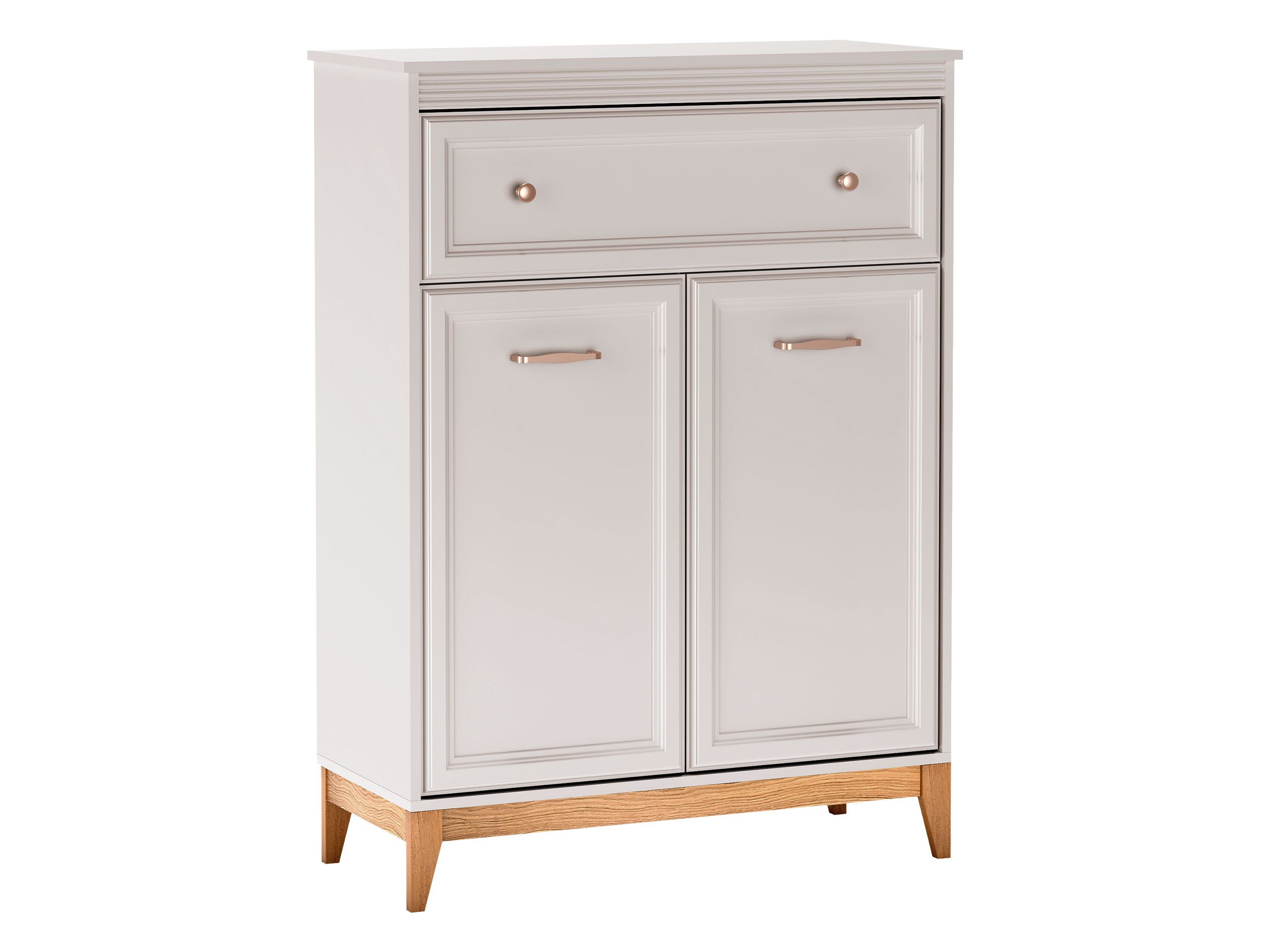 MIRJAN24 Kommode Windsor W-04 (mit zwei Drehtüren und Schublade), 92x41x126 cm