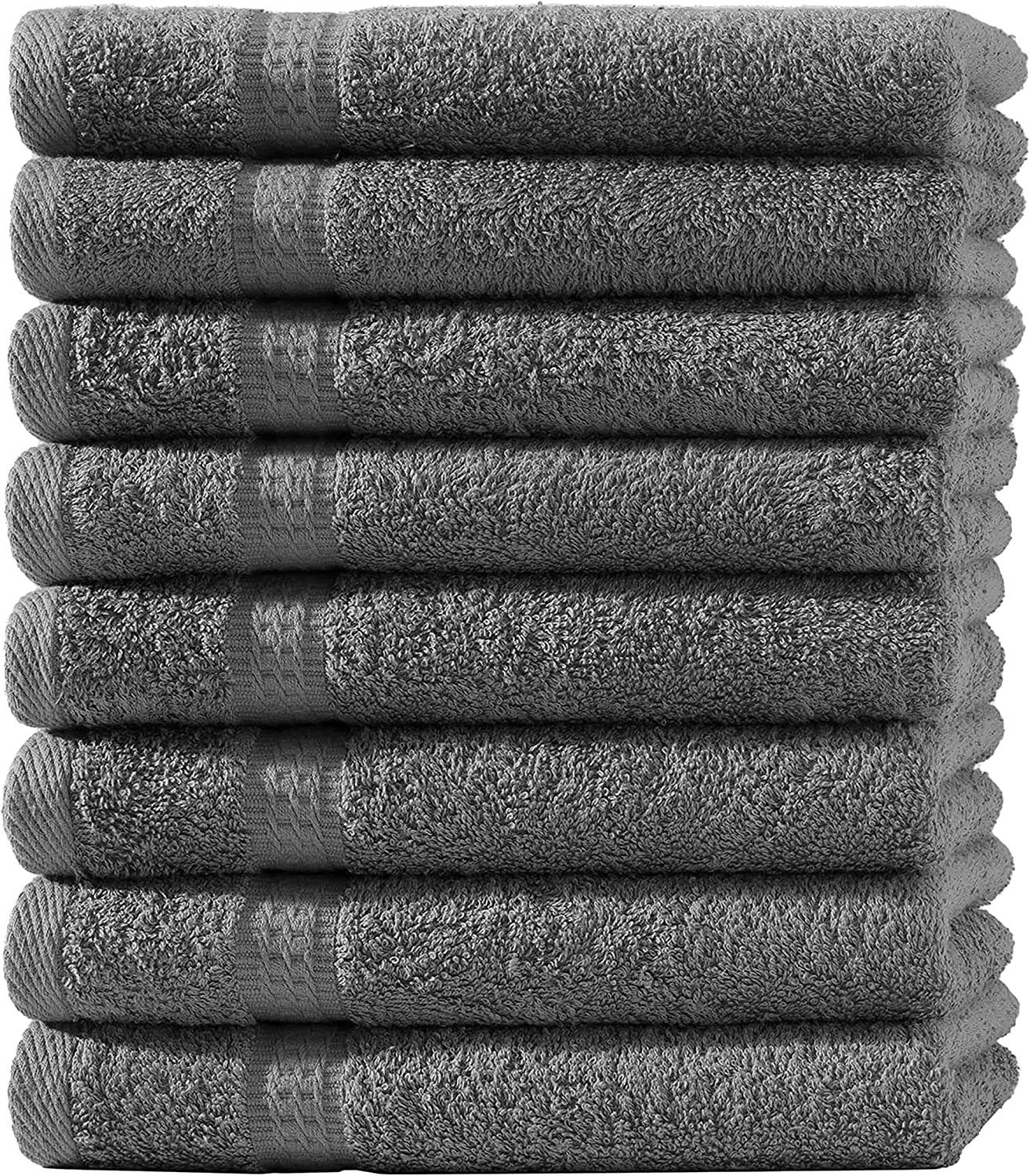Baumwoll, Hochwertige (1-St), Baumwolle, Frotteeware Handtücher 100% soma Baumwolle Bordüre Uni Handtuchset, QUALITÄT: 100% mit Handtuch