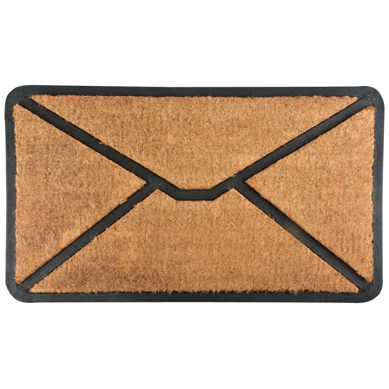 esschert design Fußmatte Naturfarben, Durchmesser 1 cm, Rechteckig, Höhe: 0.9 mm, Farbe: Naturfarben, Motiv: Briefumschlag