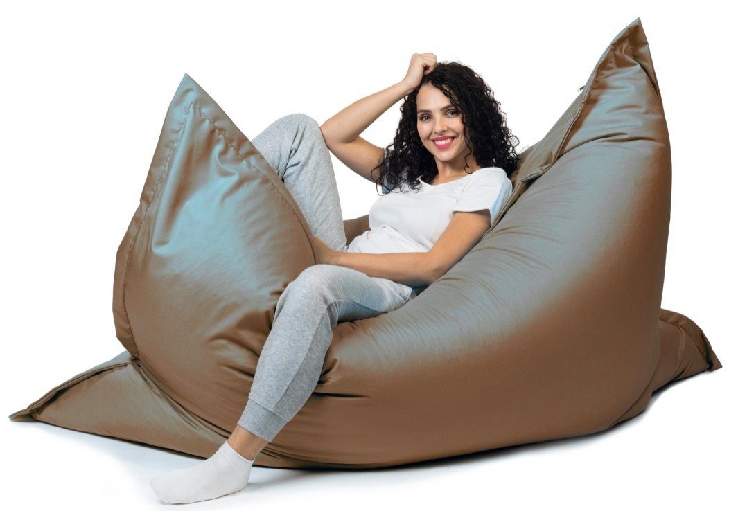 sunnypillow Sitzsack Outdoor & Indoor braun