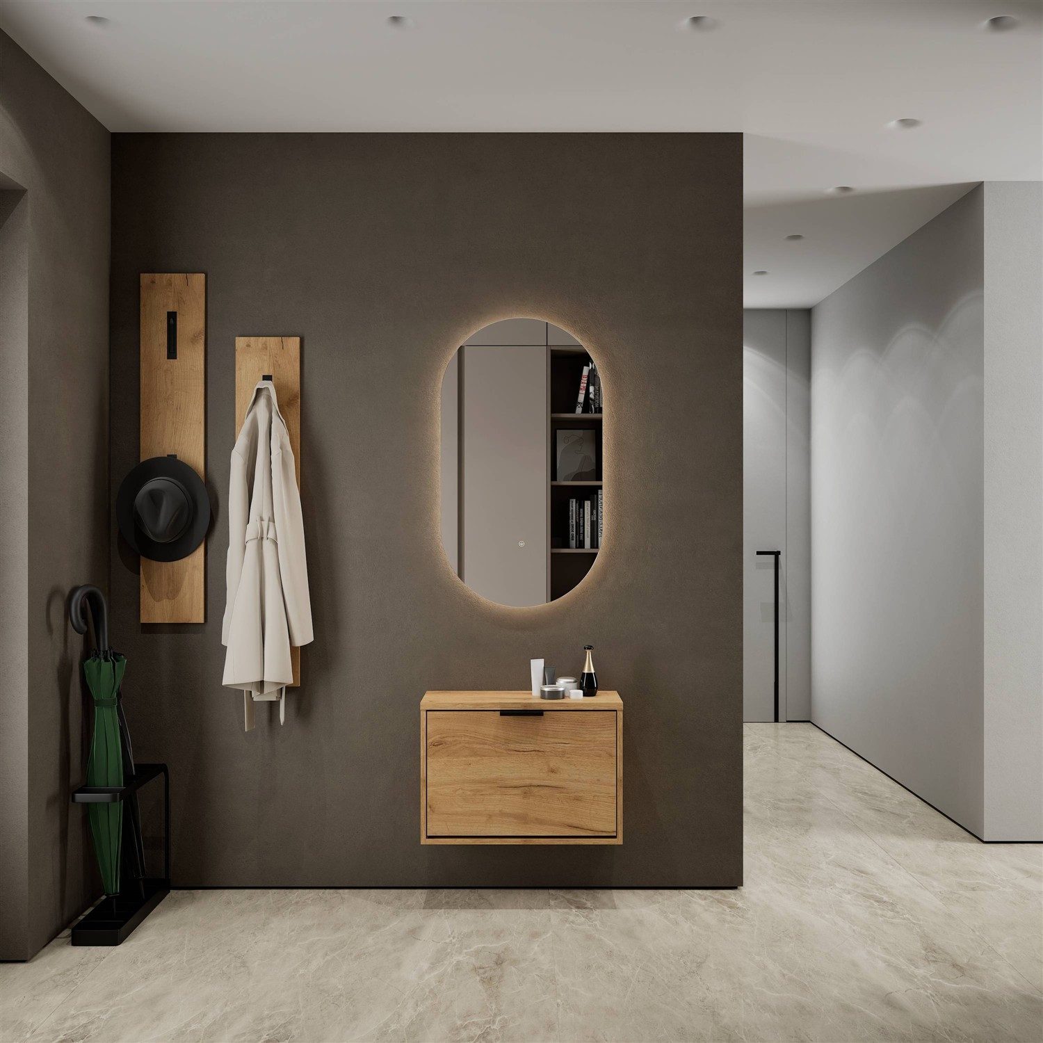 Planetmöbel Schuhschrank STIVIO Schuhschrank einreihig (Schuhschrank für Flur & Garderobe, Wandmontage oder Bodenstehend) passend für 4-6 Paar Schuhe