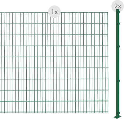 Arvotec Doppelstabmattenzaun EASY 183 zum Aufschrauben, (Set), Zaunhöhe 183 cm, Zaunlänge 2 - 60 m