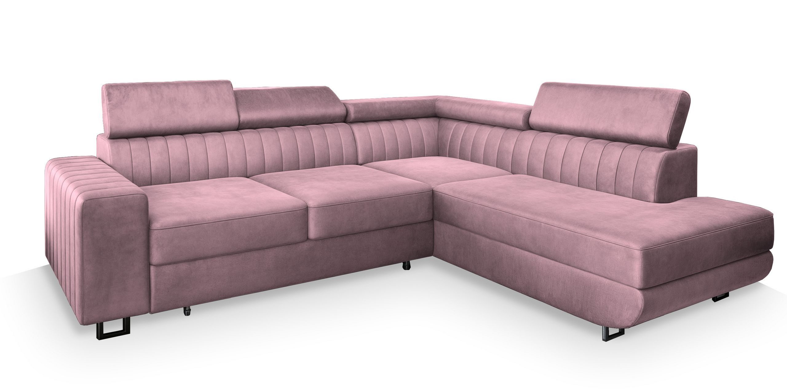 Masseno Ecksofa NOLA mit Schlaffunktion L-Form, Sofa mit Bettkasten günstig online kaufen