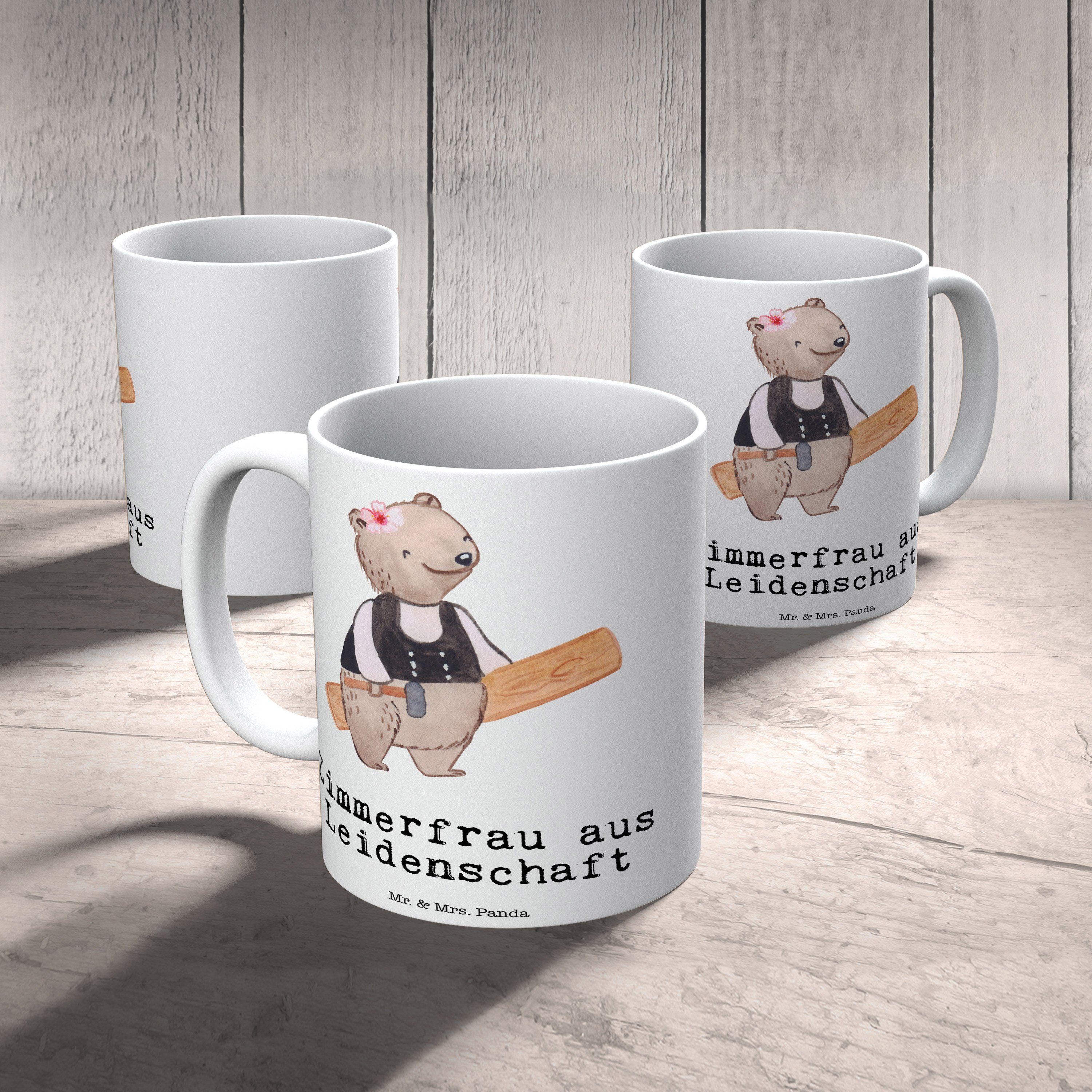 Mr. & Mrs. Panda - Weiß Tasse, Zimmerfrau - Büro Tasse aus Leidenschaft Keramik Tasse, Arb, Geschenk