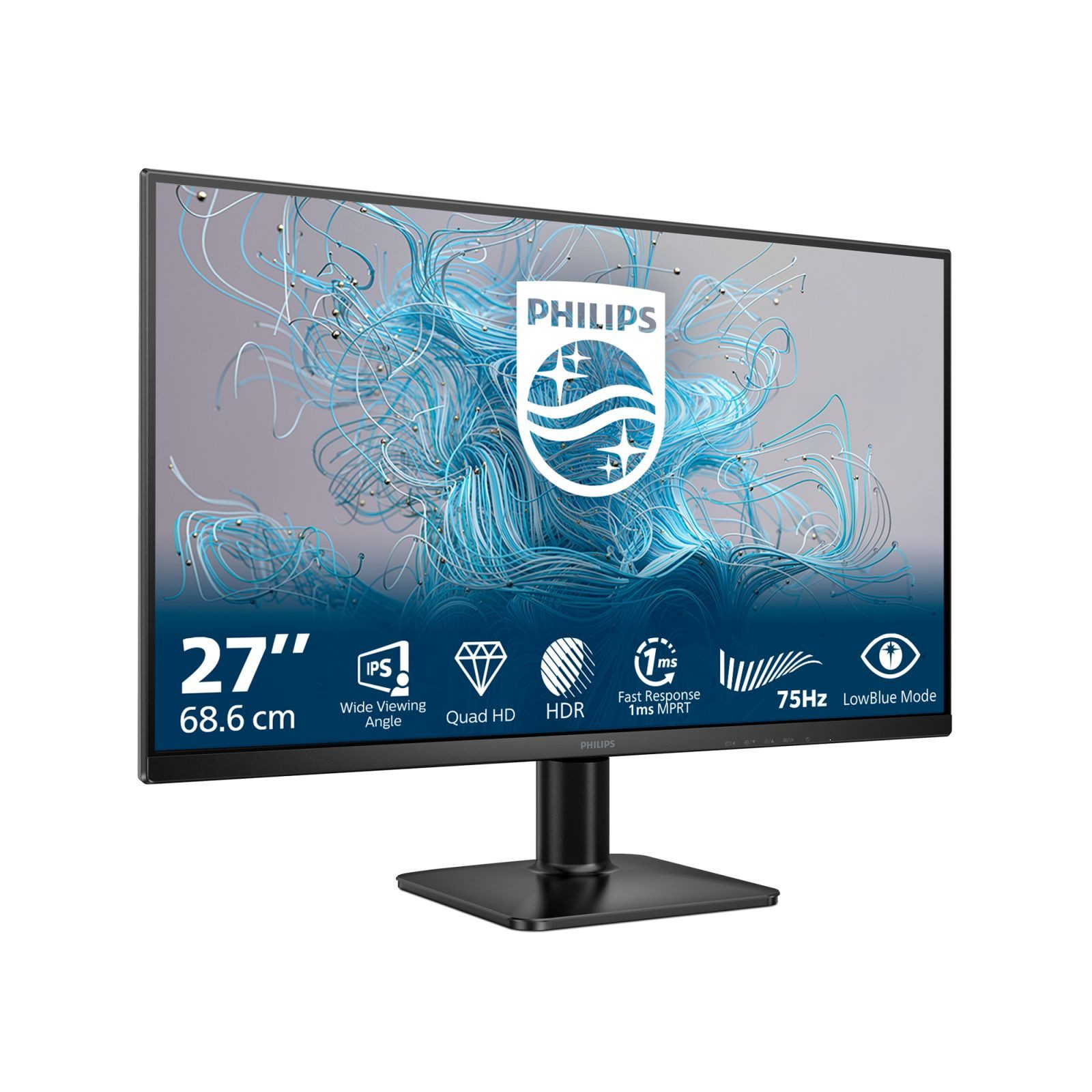 Philips 27E2N1500L - 27 Zoll QHD, Adaptive Sync, HDR10 (2560x1440, 75 Hz, HDMI TFT-Monitor (2560 x 1440 px, Quad HD, 4 ms Reaktionszeit, 100 Hz, IPS, HDCP, HDR)