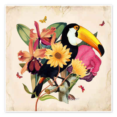 Posterlounge Poster Mandy Reinmuth, Oh My Parrot XII, Wohnzimmer Orientalisches Flair Malerei