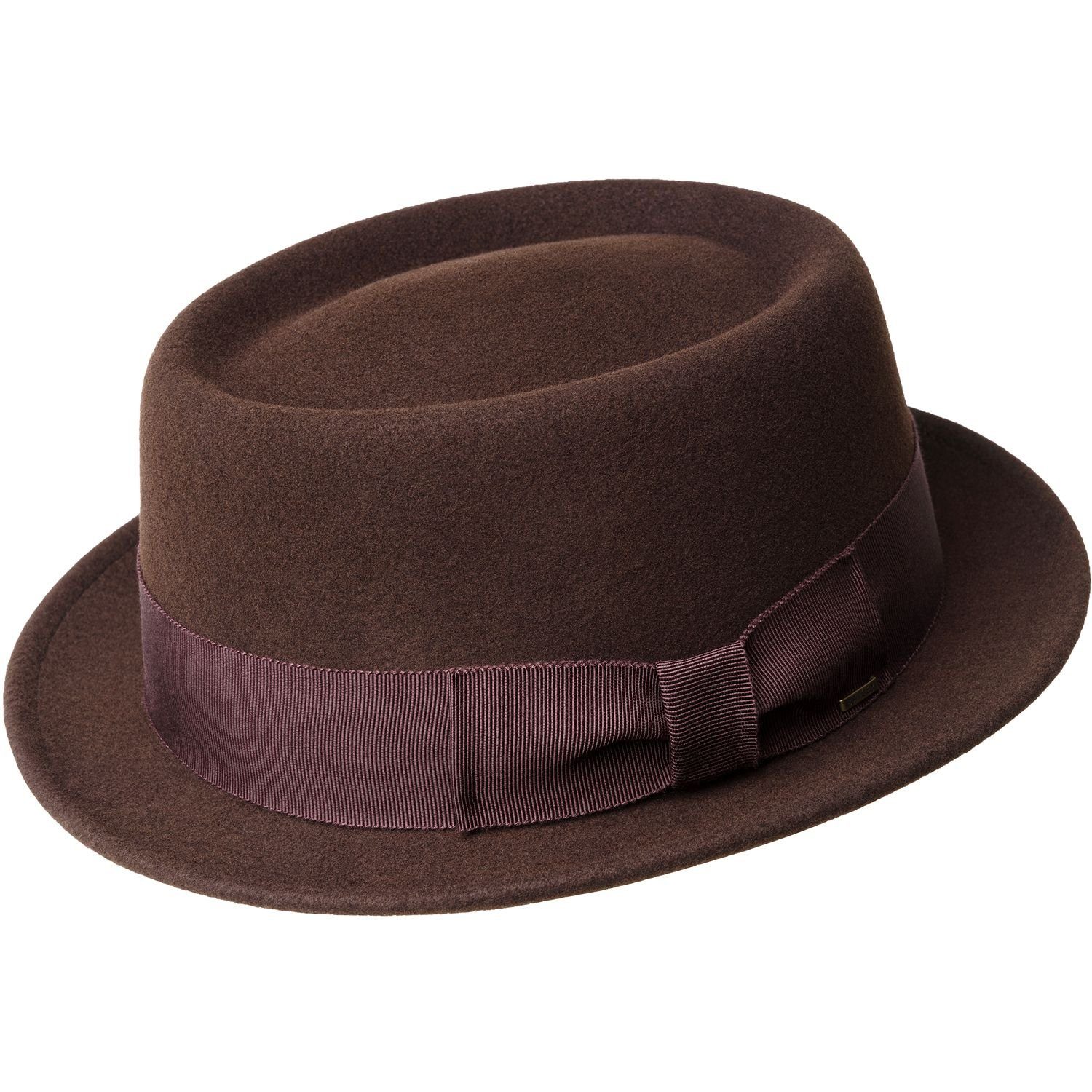 Bailey Filzhut kleiner knautschbarer Pork Pie Darron aus Wollfilz