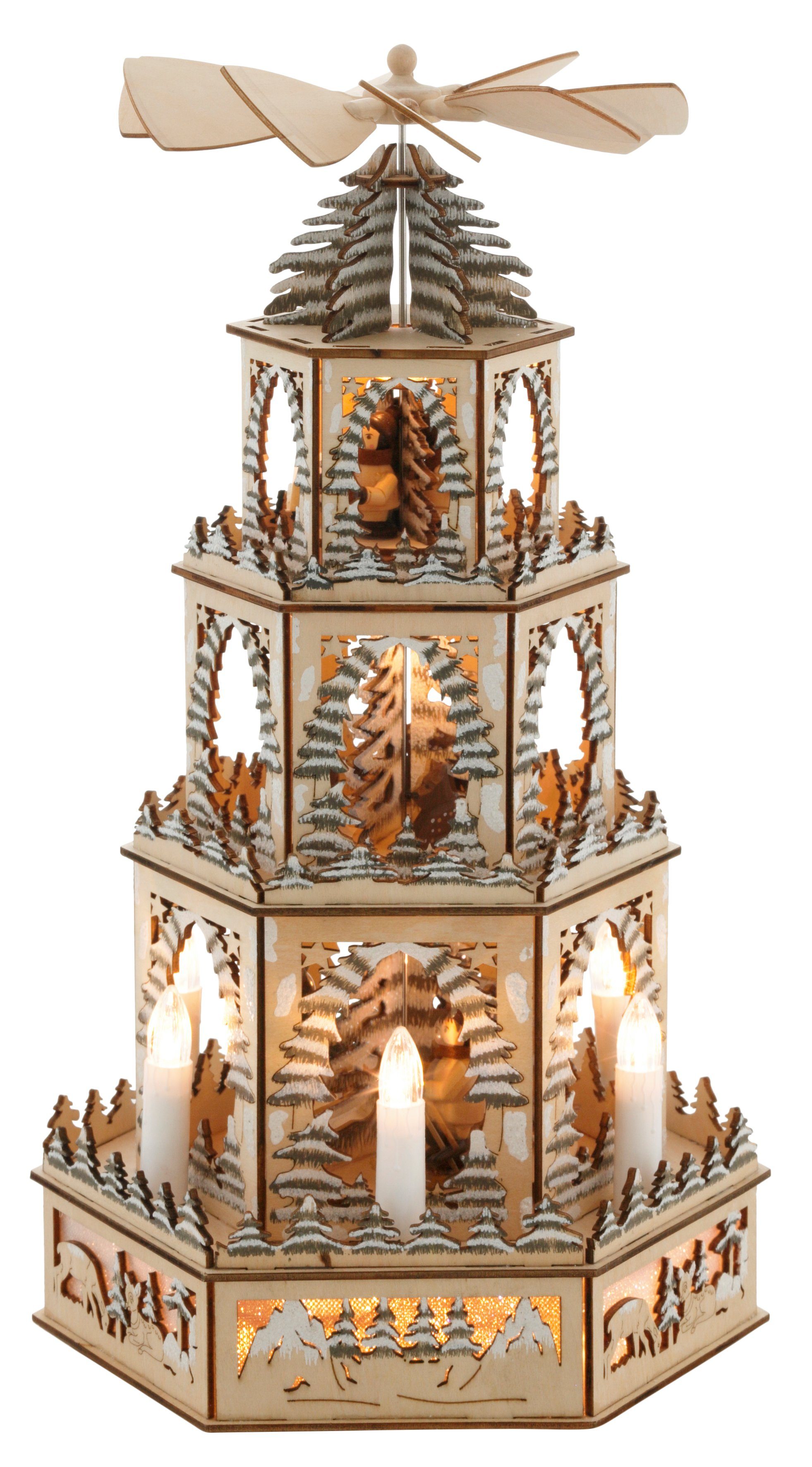 Myflair Möbel & Accessoires Weihnachtspyramide Weihnachtsdeko, mit LED Bele günstig online kaufen