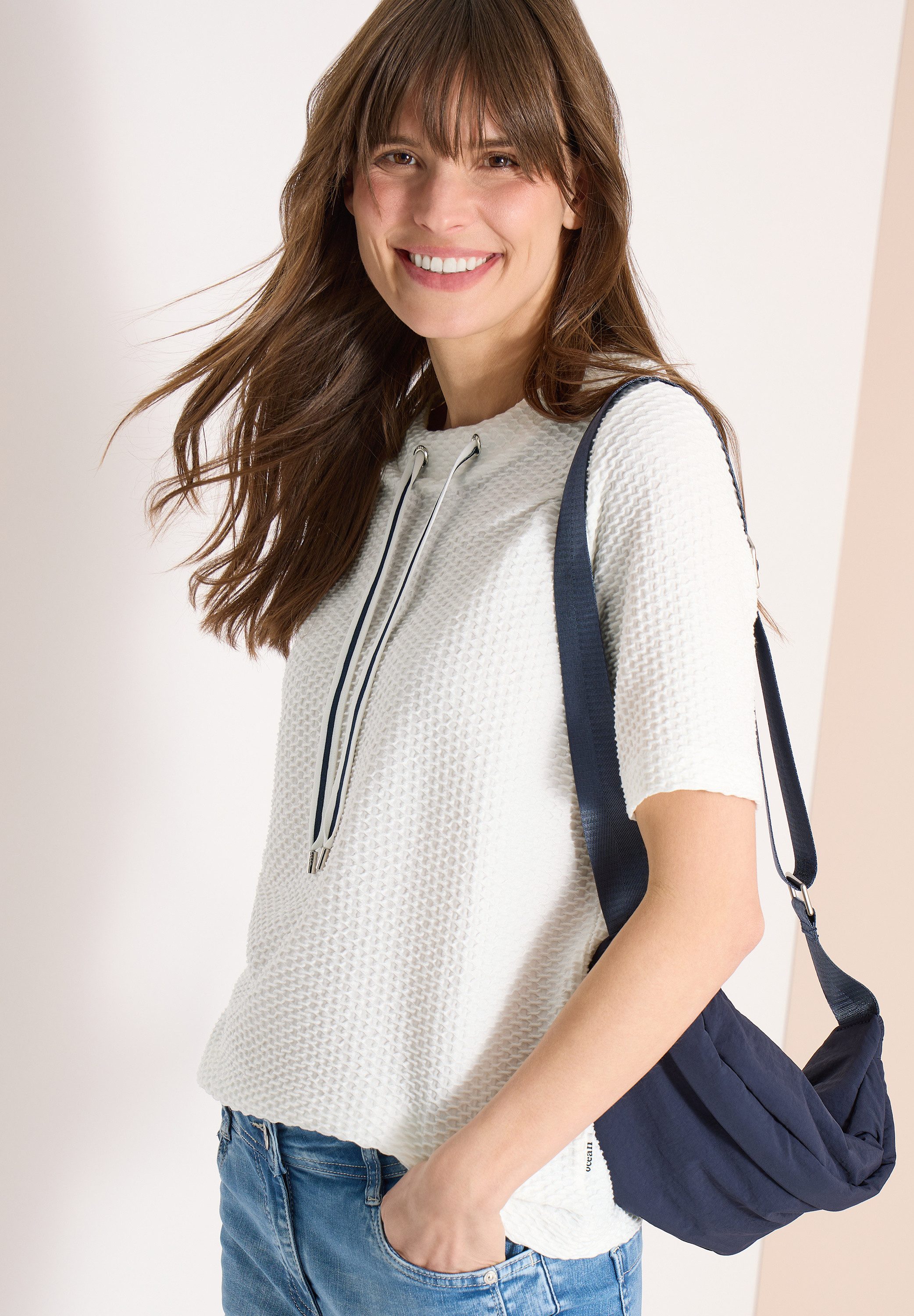 CECIL T-Shirt mit Tunnelzug