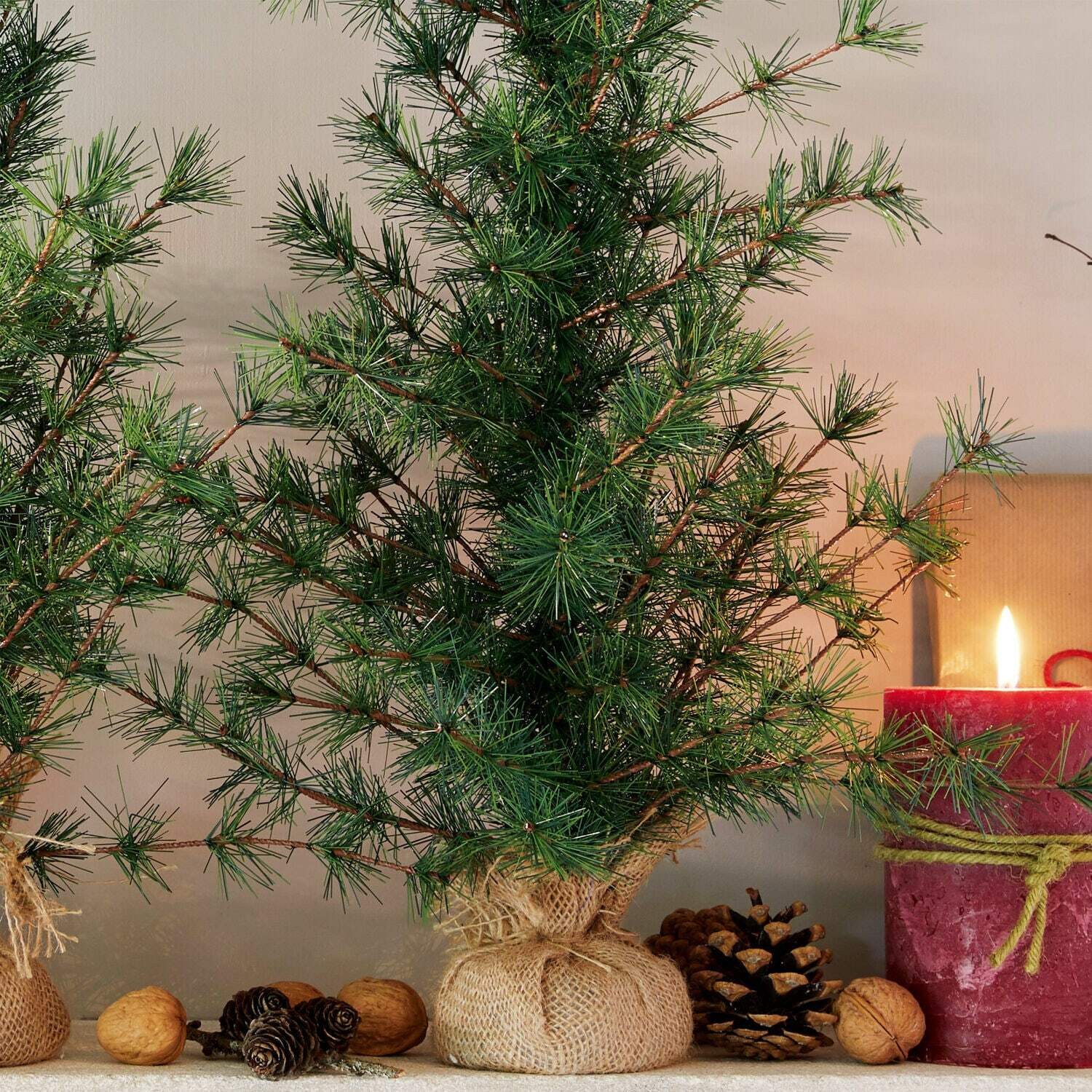 Mirabeau Weihnachtsfigur Deko-Baum 2er Set Bohicon grün/braun (2er Set, 2er Set), none – Bild 3 von 5
