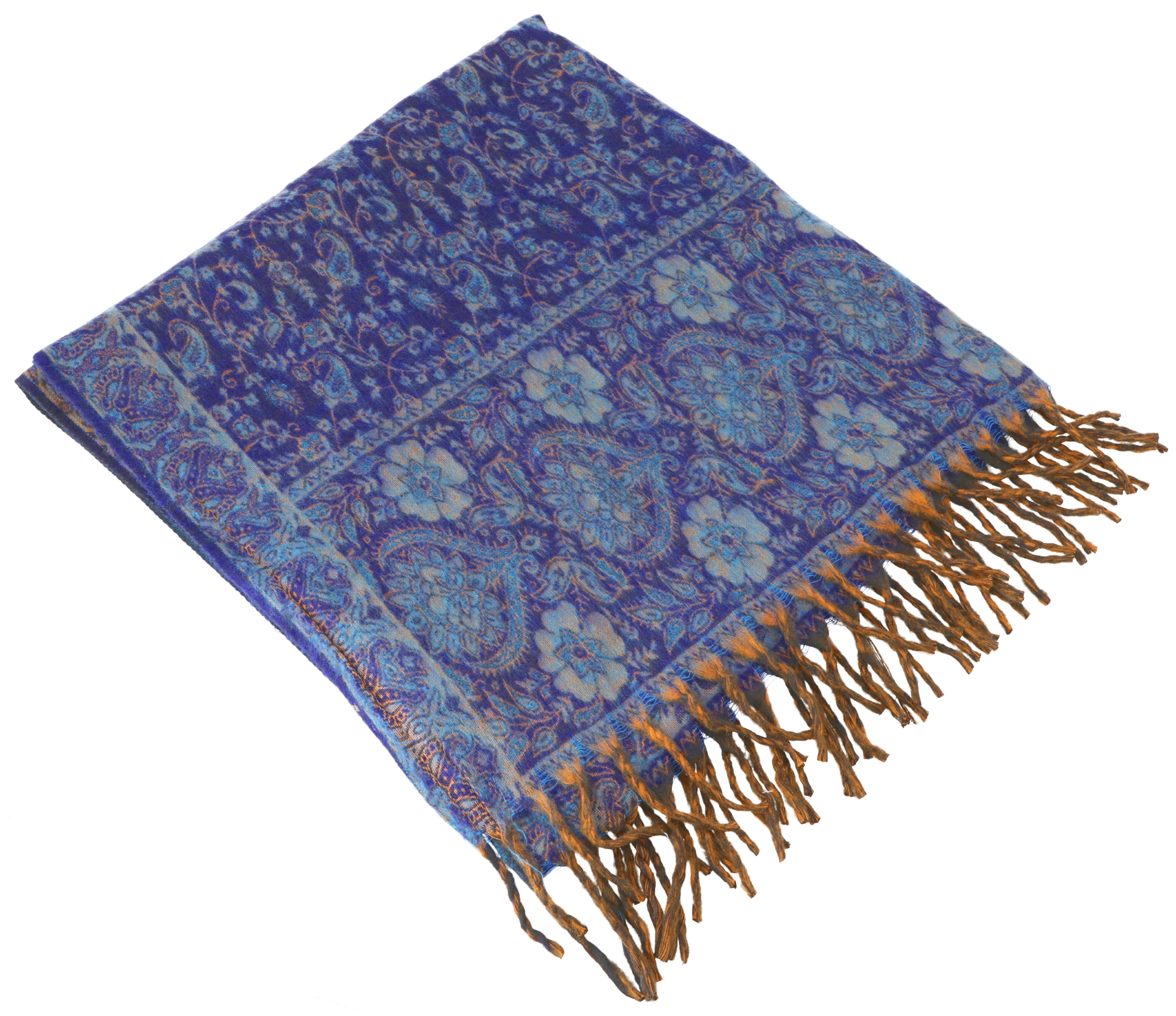 Guru-Shop Halstuch Weicher Schal Stola mit Paisley Muster -..