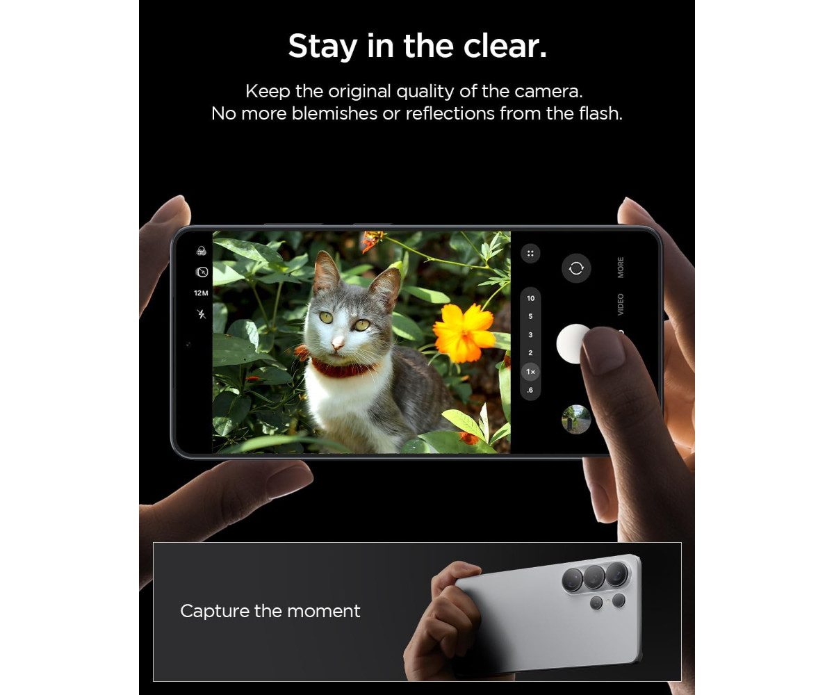 Spigen Kameraschutzglas 2x Kamera Panzerglas für Samsung Galaxy S26 Ultra Linsenglas, 2 Stück, Kamera Schutz, Optik Glas, 9H Kameraschutzglas, Anti‑Fingerprint