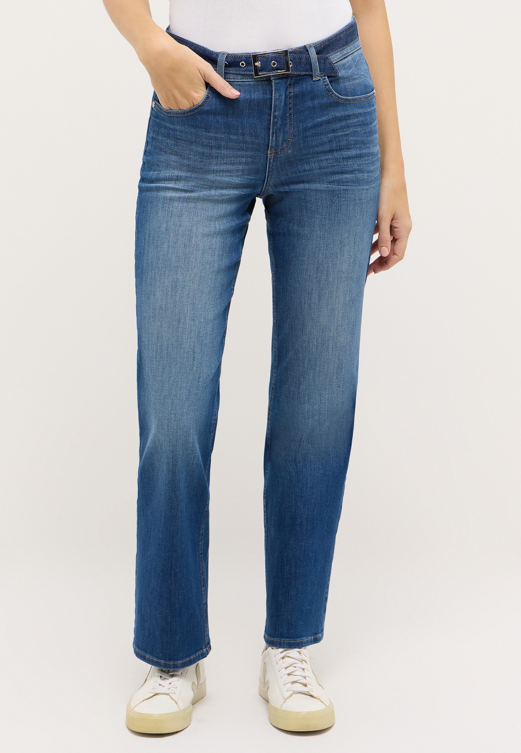 ANGELS Stretch-Jeans ANGELS LARA CITY mid blue used 350 2964.3358 - WEST COAST DENIM