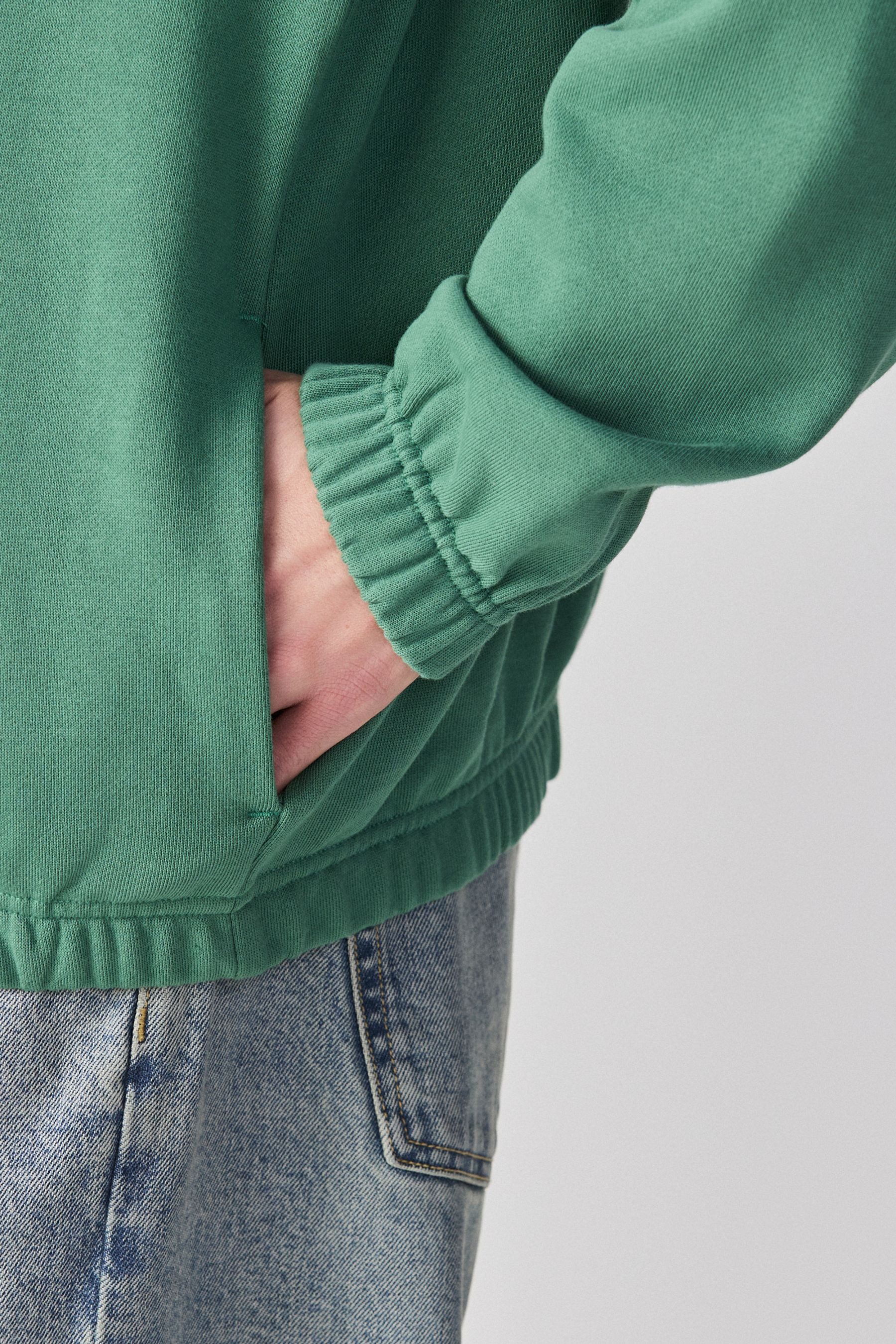 Next Sweater Leichte Jerseyjacke, Trichterkragen, Tunnelsaum (1-tlg)