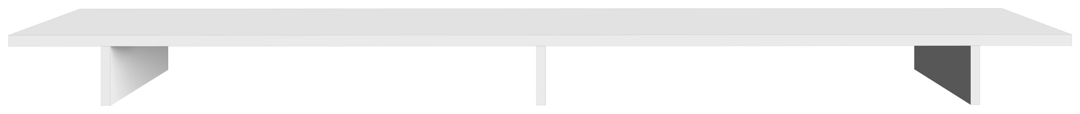 borchardt Möbel Schreibtischaufsatz Wallis, 150 cm Breite Weiß matt | 