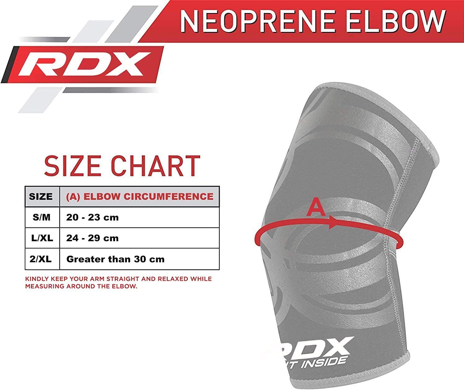 RDX Sports Ellenbogenschutz RDX Ellenbogen Bandagen Ellenbogen Unterstützung Bandage Ellenbogen