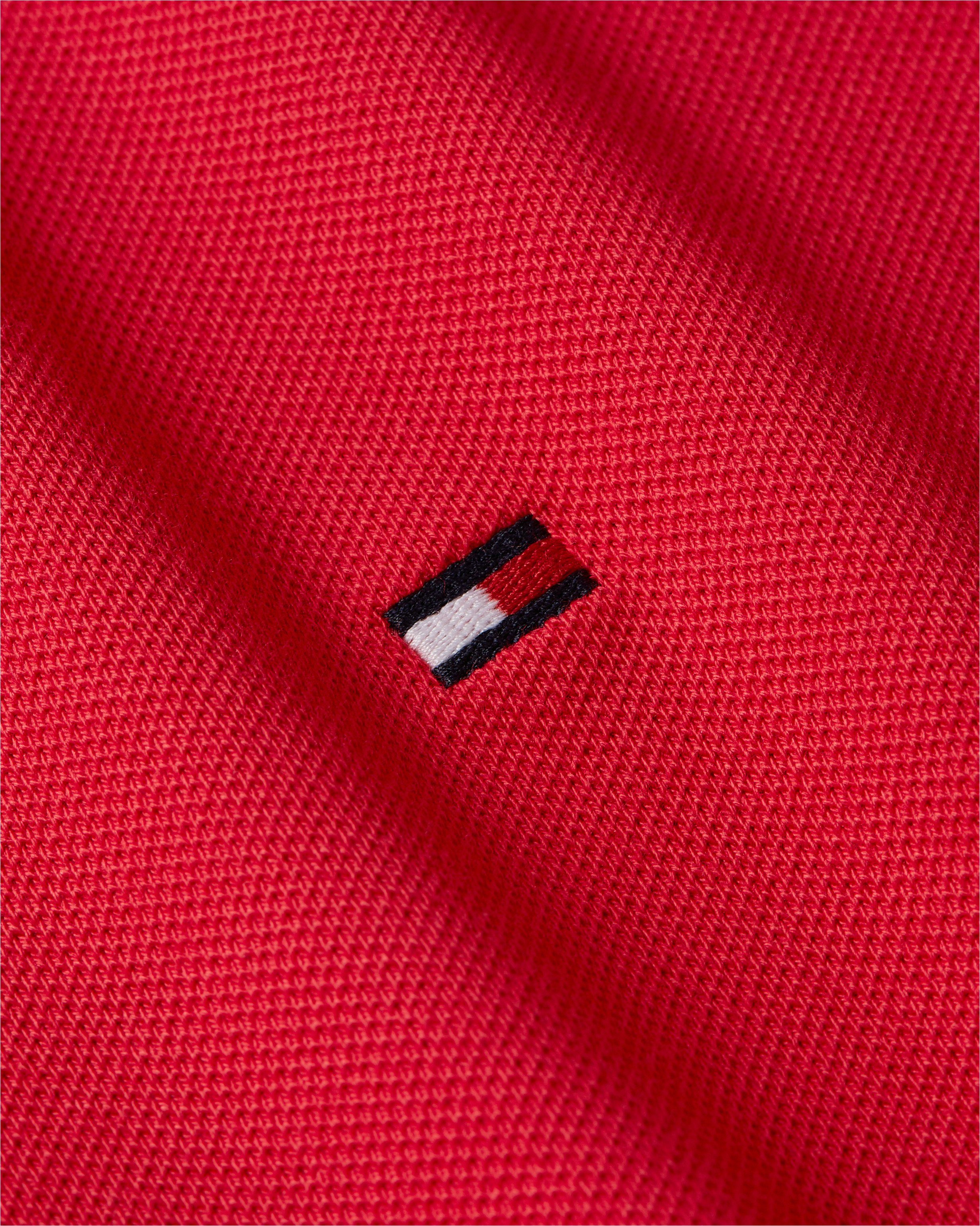 Tommy Hilfiger Poloshirt 1985 REGULAR Red mit Hilfiger Kragen Tommy innen Kontraststreifen Primary am POLO