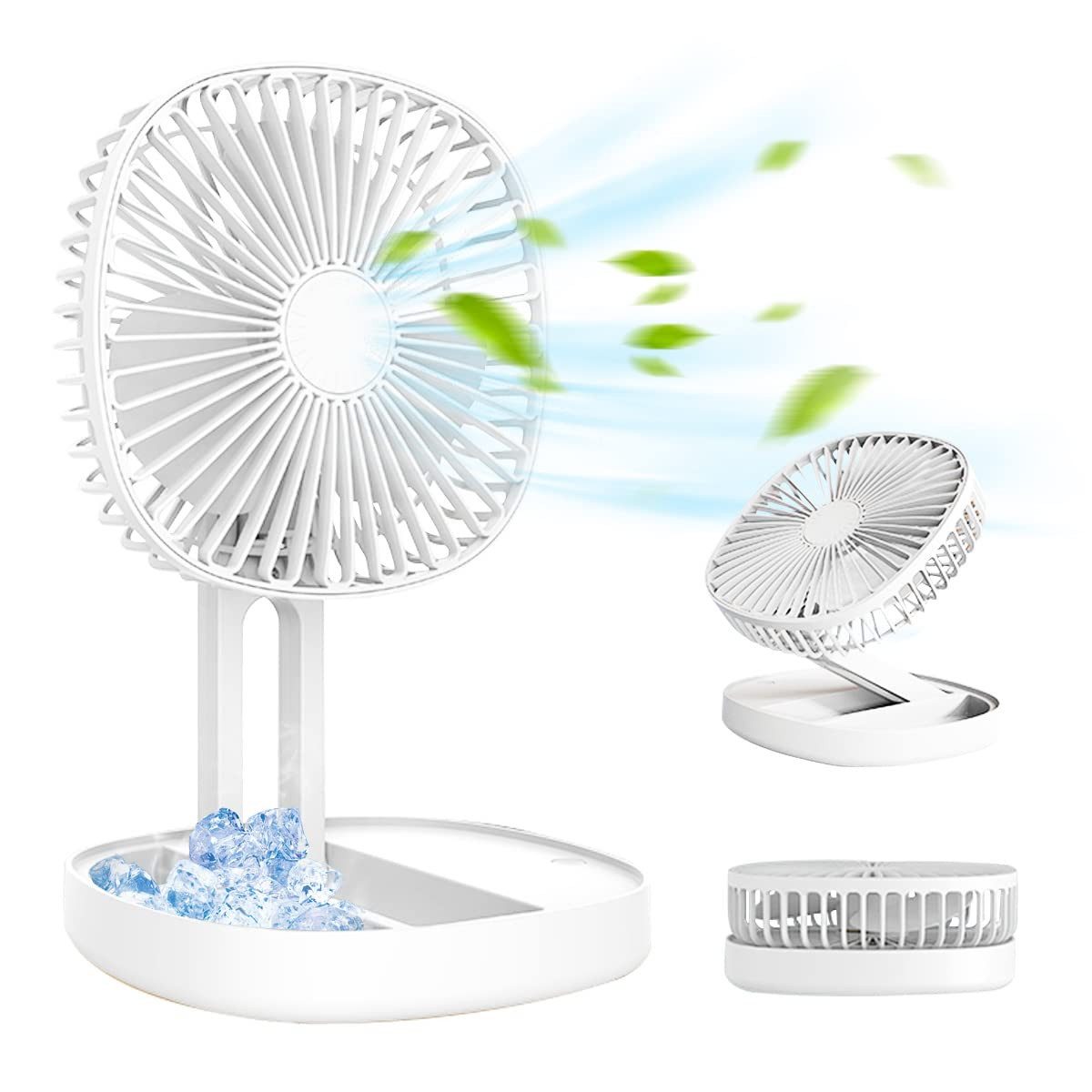 Tischventilator tragbarer klappbarer Computer-Ventilator mit 3 Geschwindigkeiten 185°