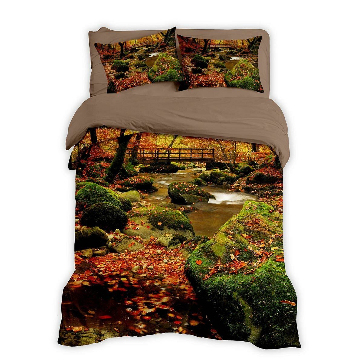 TRAUMSCHLAF Bettwäsche Herbstwald, Renforce, 2 teilig, herrliches Design in strapazierfähiger Qualität