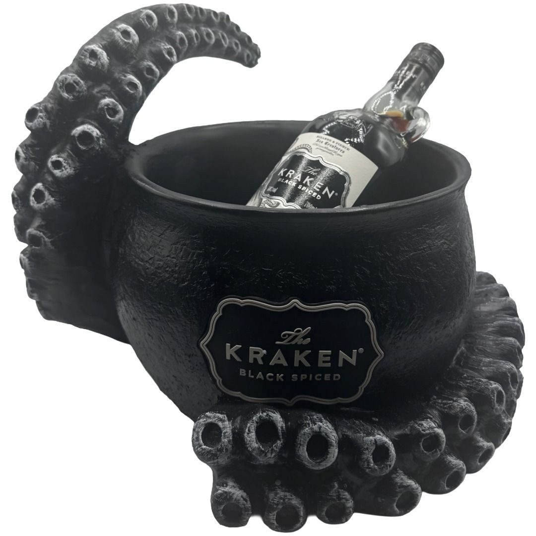 Mixcompany Flaschenhalter Kraken Black Spiced Rum – Limitierter Flaschenhalter im Tentakel-De
