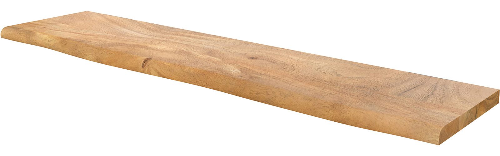 DELIFE Wandregal Live-Edge, Akazie Natur 145 günstig online kaufen