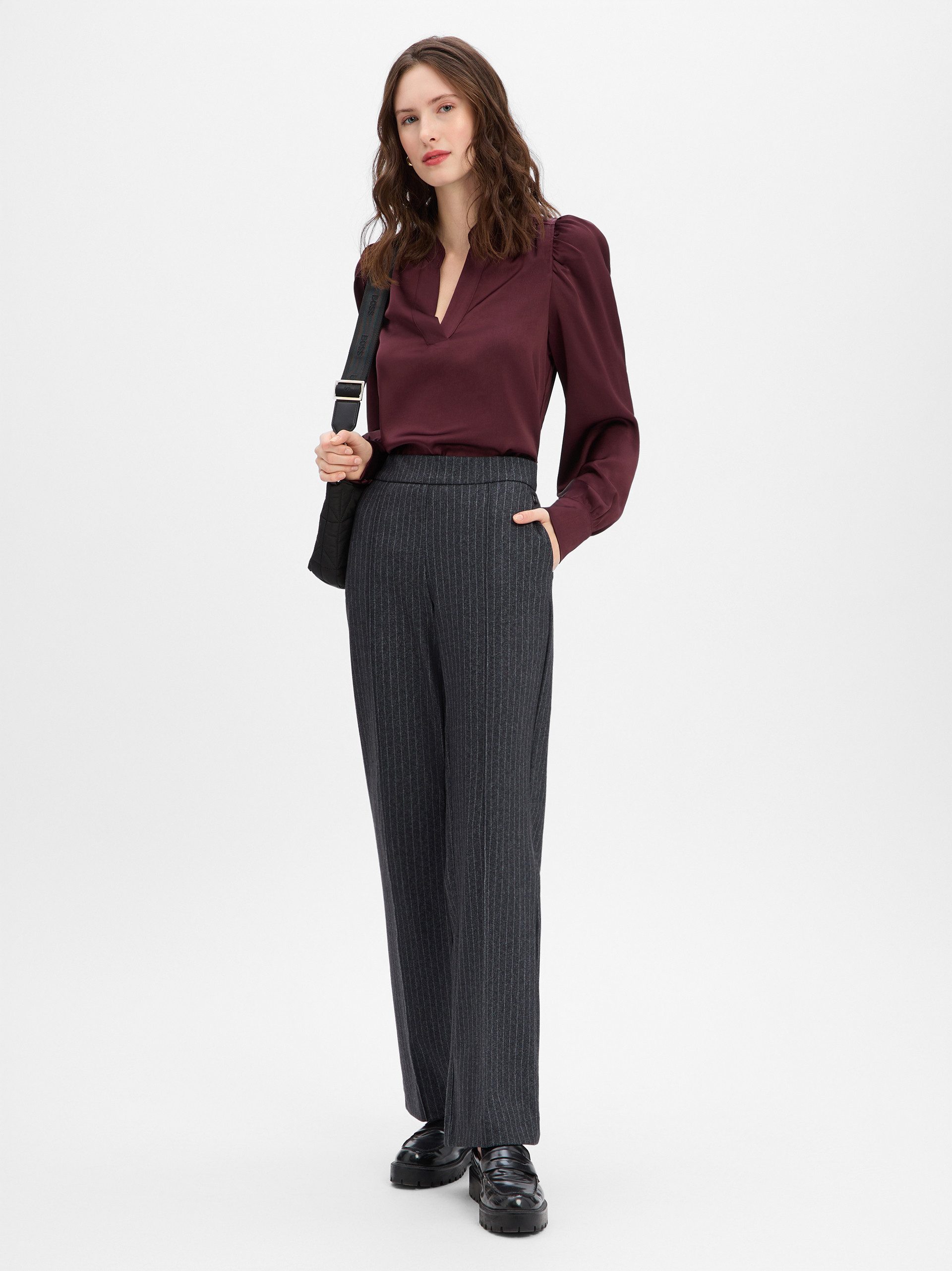 MAC Bundfaltenhose Chiara Smart