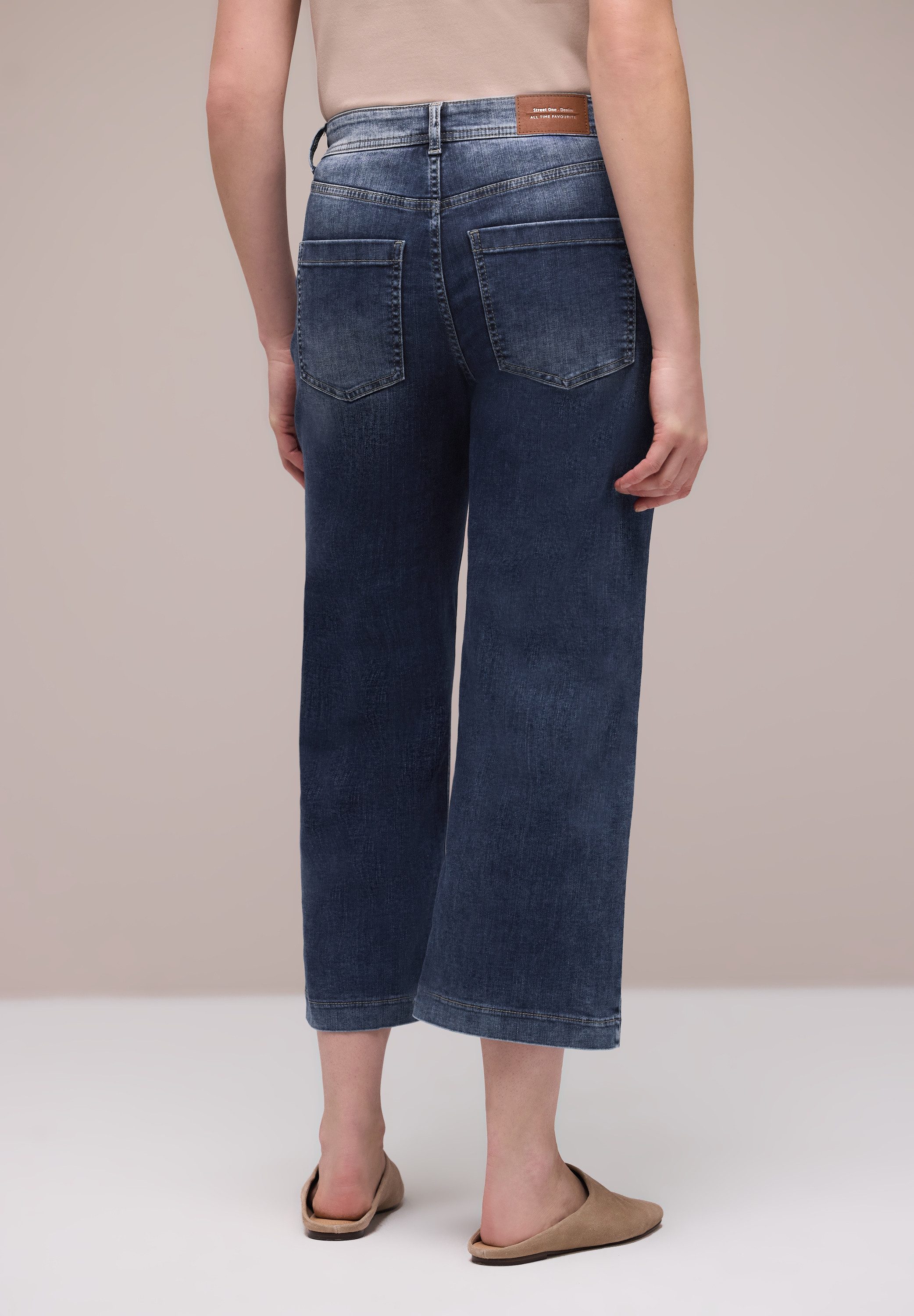 STREET ONE 7/8-Jeans Style Emee im Loose Fit und mit hohem Bund und Stretch