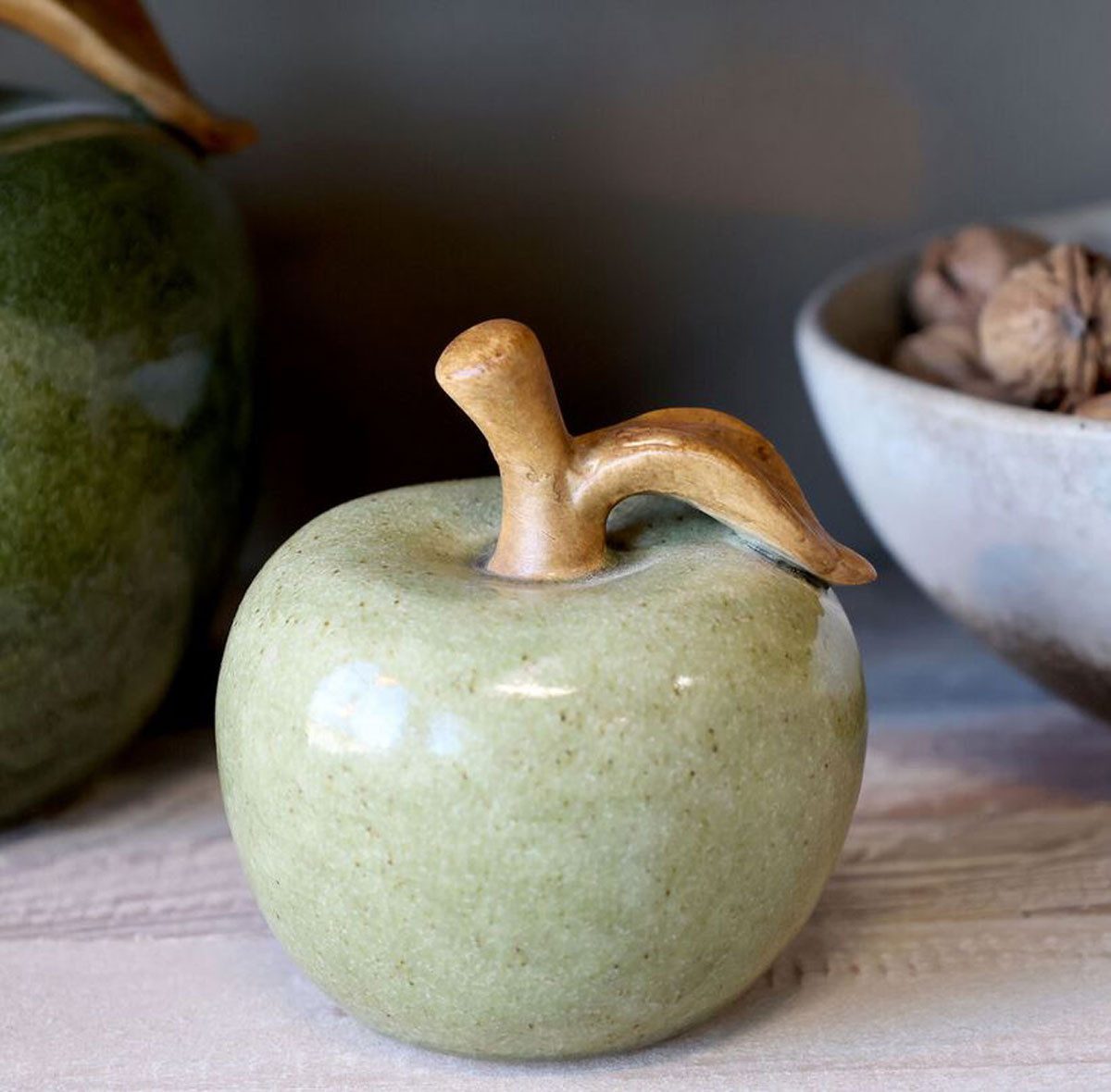 Chic Antique Dekofigur Apfel für Deko grün H9,5/D8,5 cm verte (1 St) günstig online kaufen