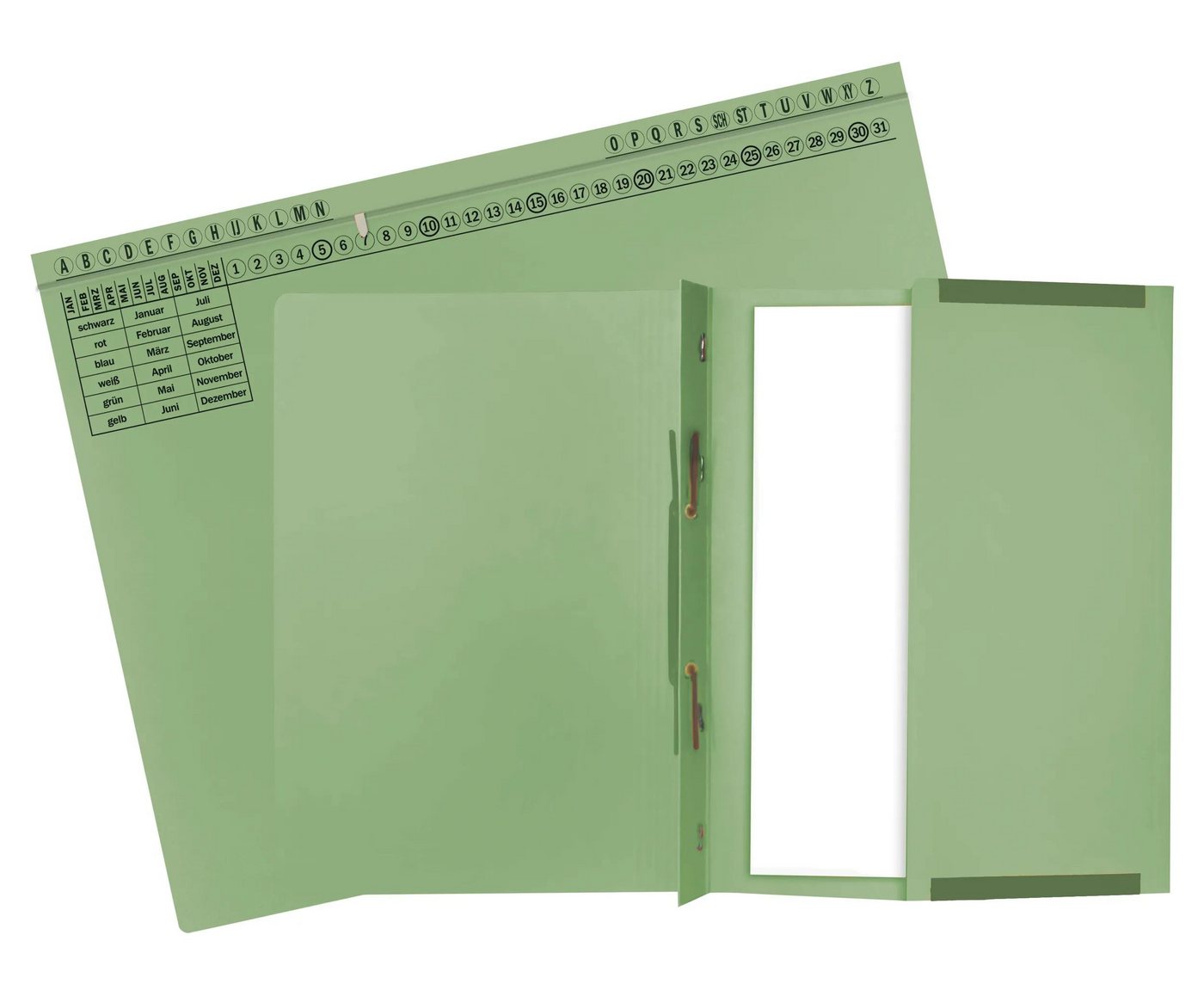 Thumbnail - EXACOMPTA Organisationsmappe 25x Exaflex Standard, Hängehefter mit 1x Abheft, Grün, 371125B, Kanzlei Mappen
