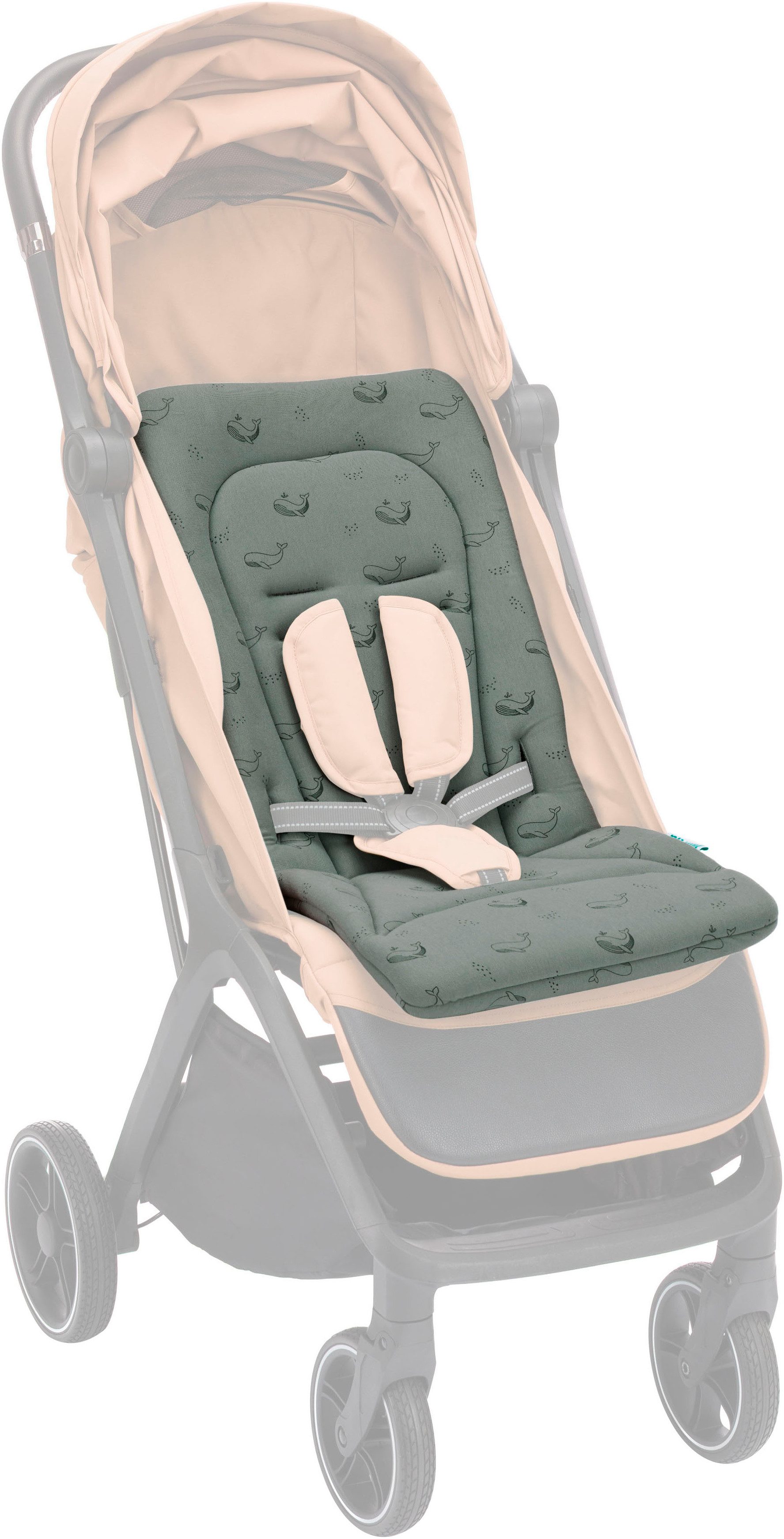 Fillikid Kinder-Sitzauflage Wendeauflage Liner, für Buggy und Kinderwagen